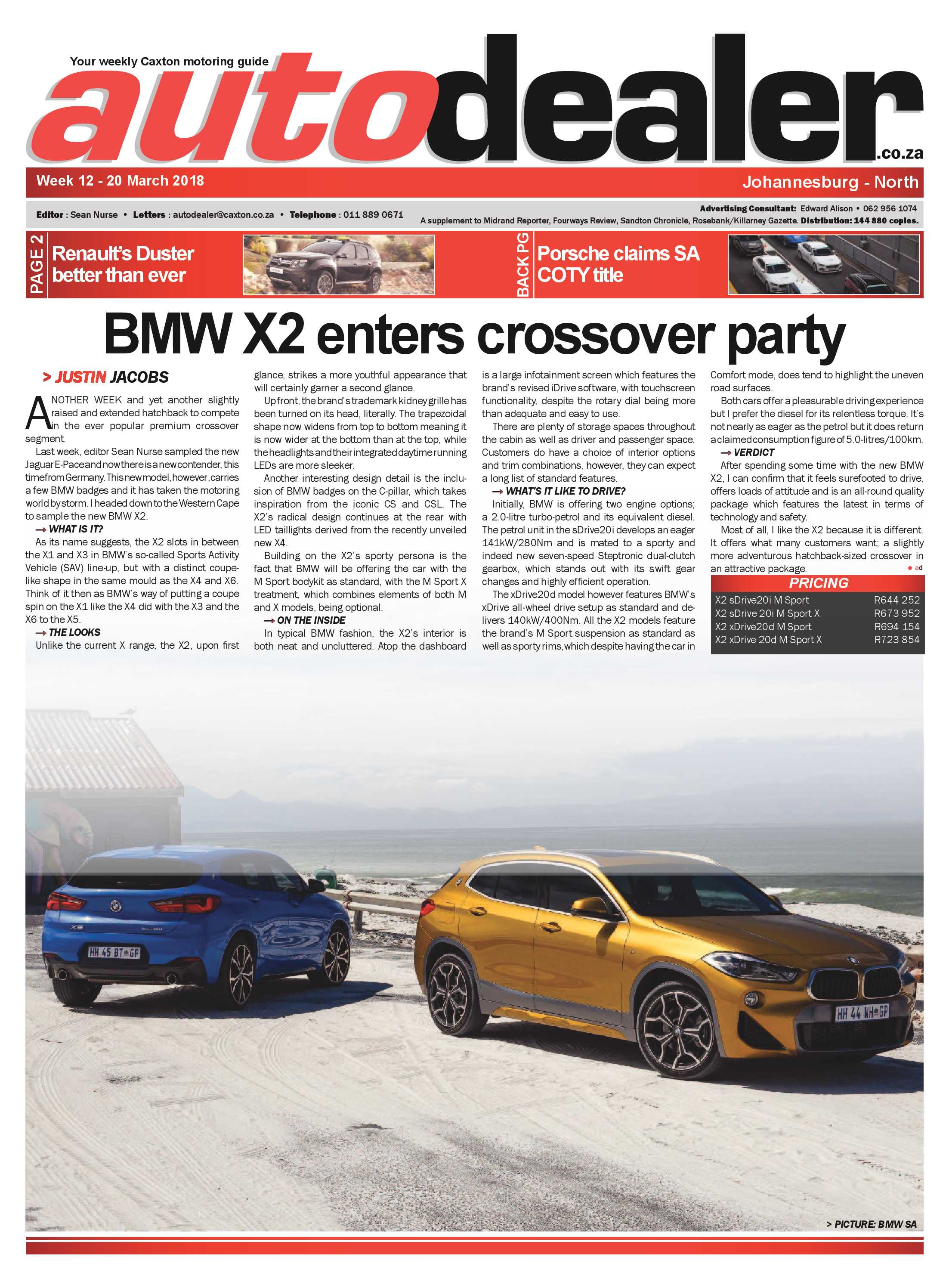Auto Dealer 12 – 20 March 2018 page 1