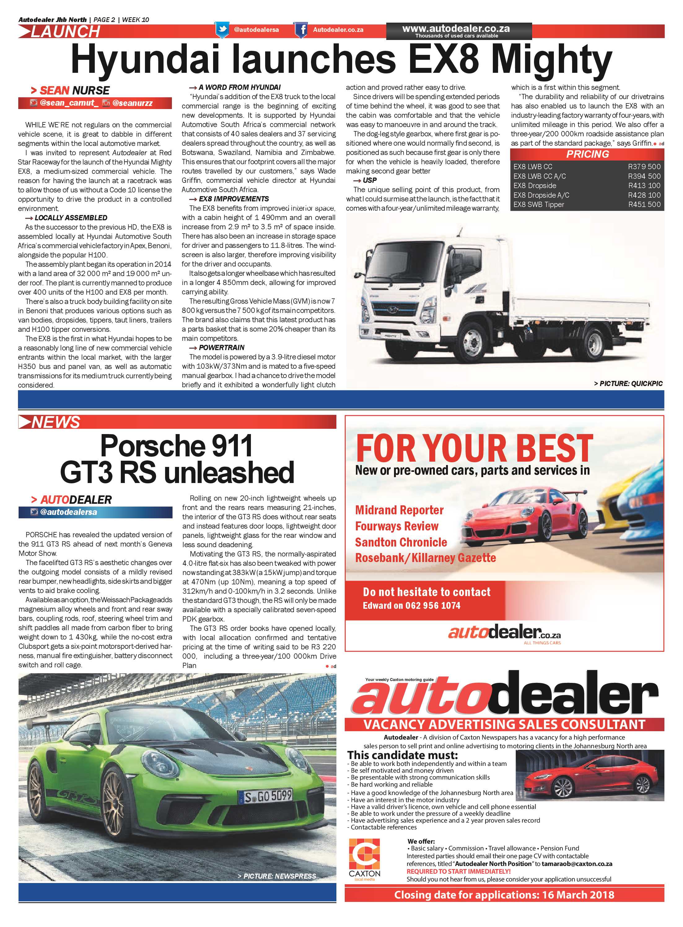 Autodealer North 10 – 6 March, 2018 page 2
