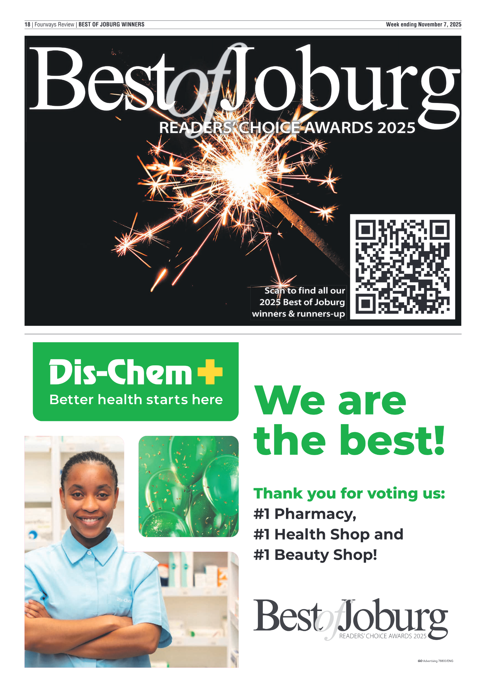 Best of Joburg Readers Choice Awards 2025 page 12