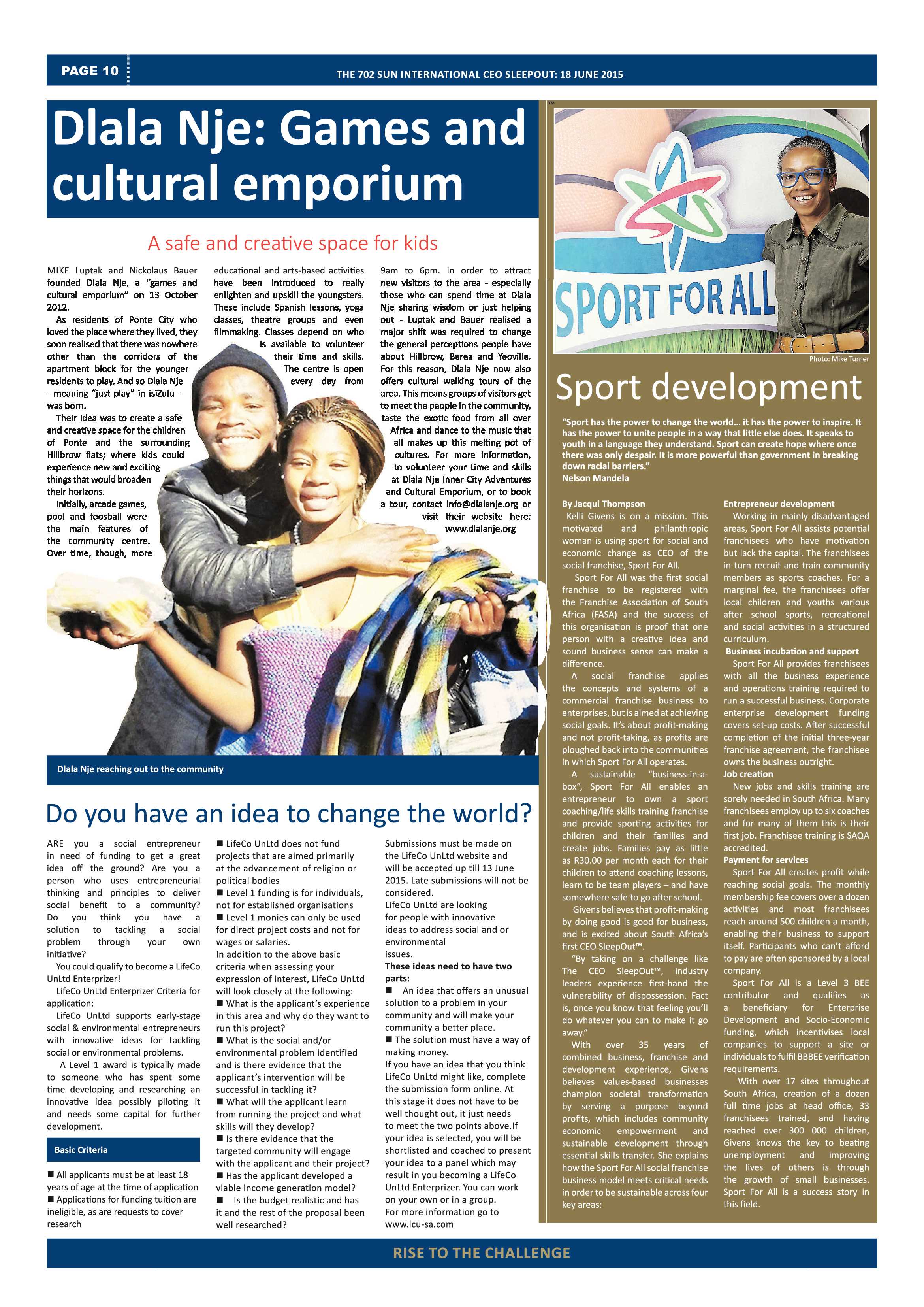 CEO Sleepout page 12