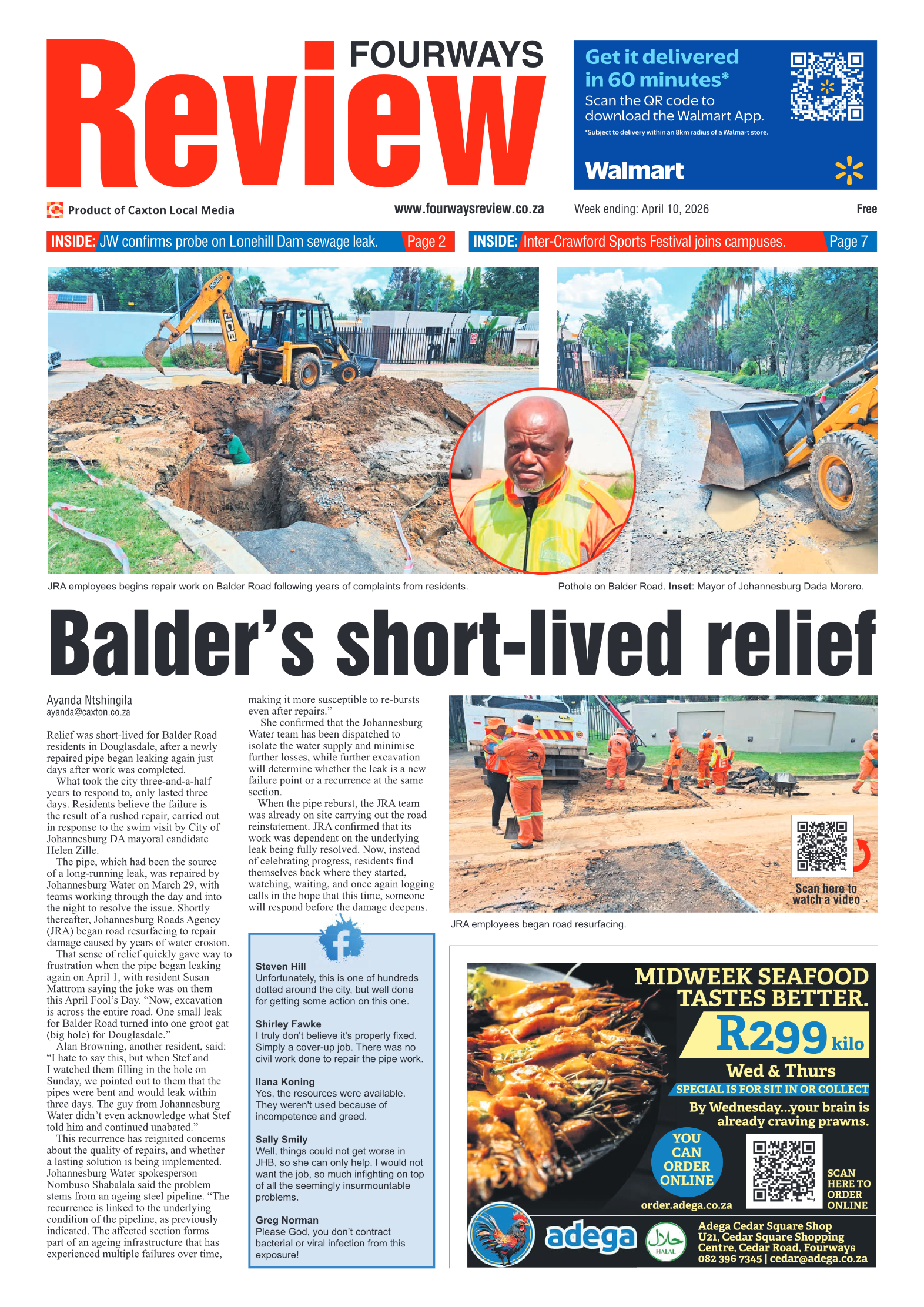 Fourways Review 10 April 2026 page 1