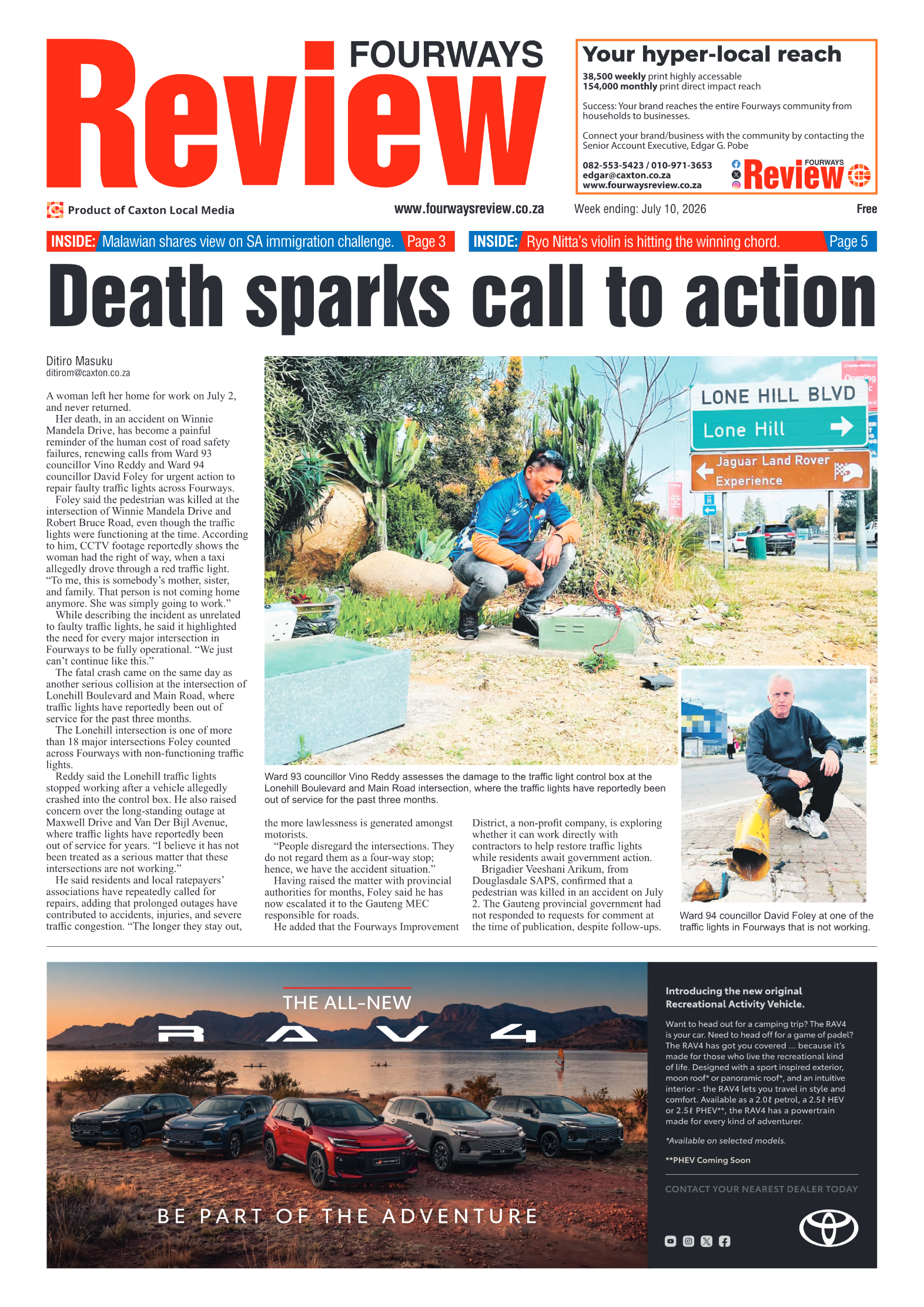 Fourways Review 10 July 2026 page 1