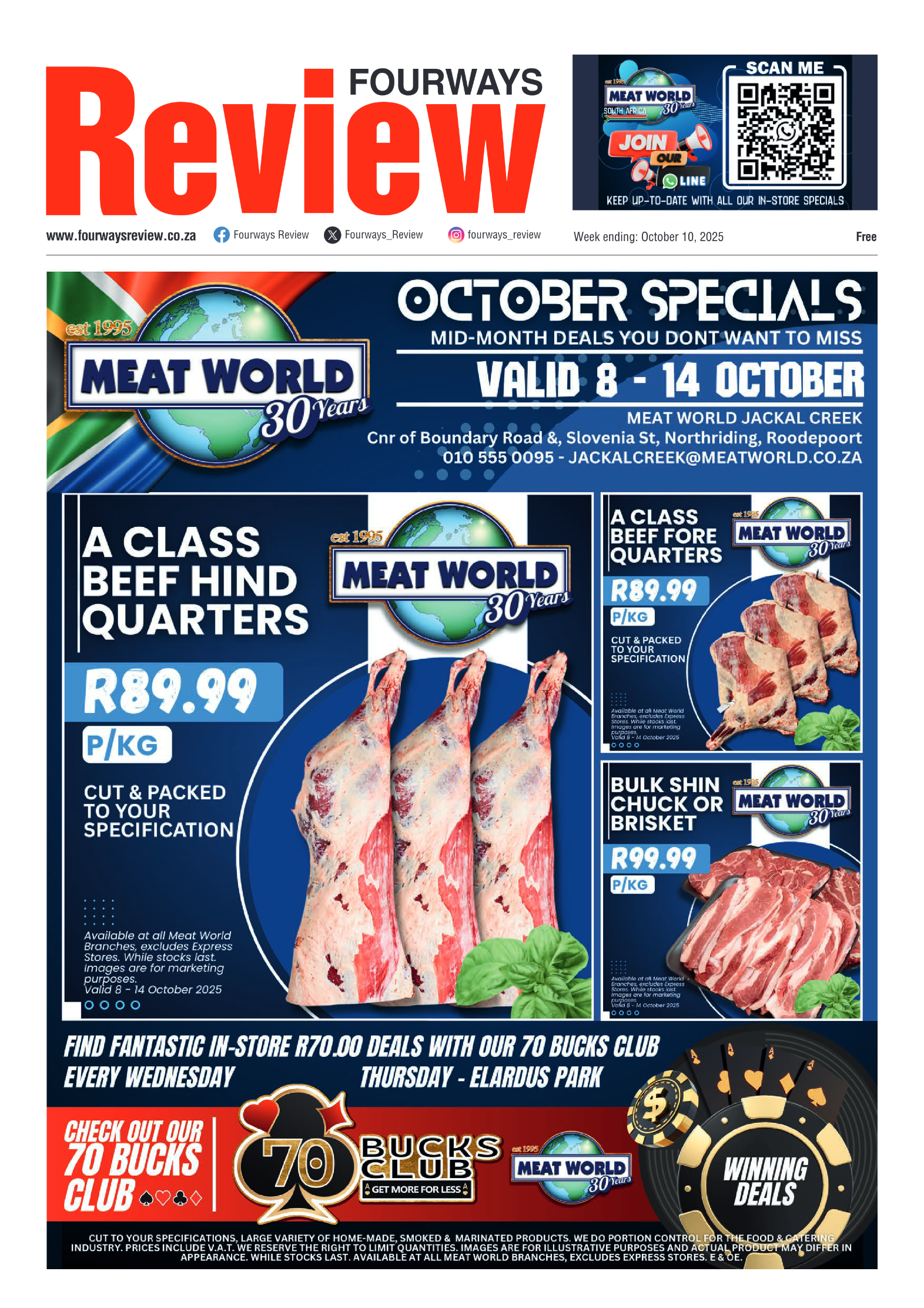 Fourways Review 10 October 2025 page 1