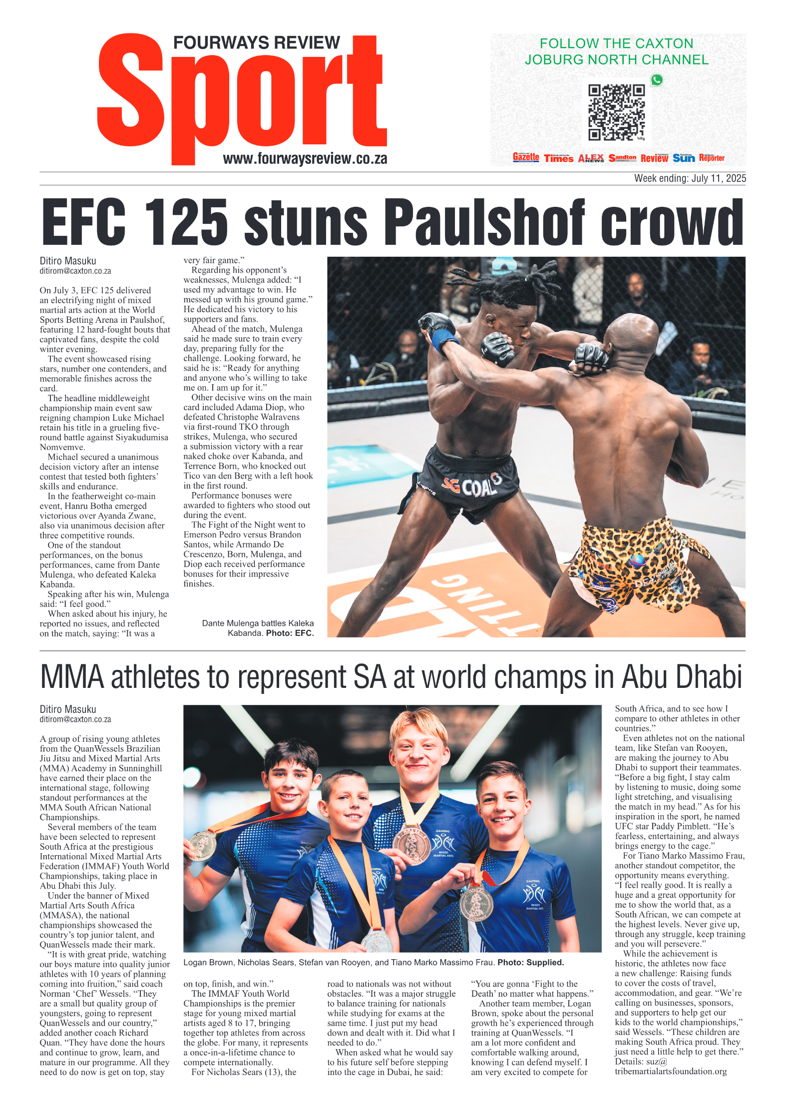 Fourways Review 11 July 2025 page 10