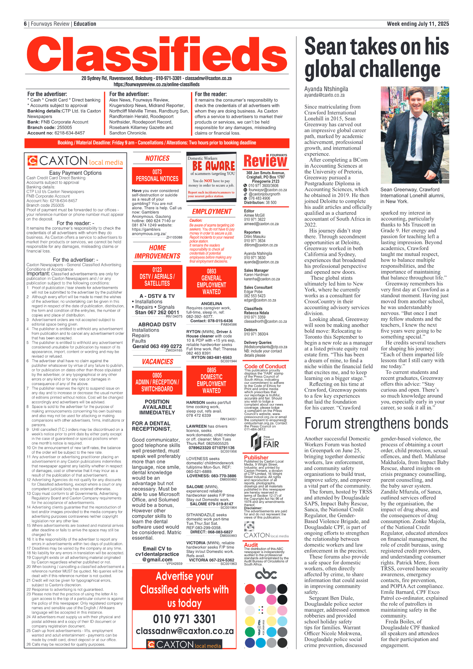 Fourways Review 11 July 2025 page 8