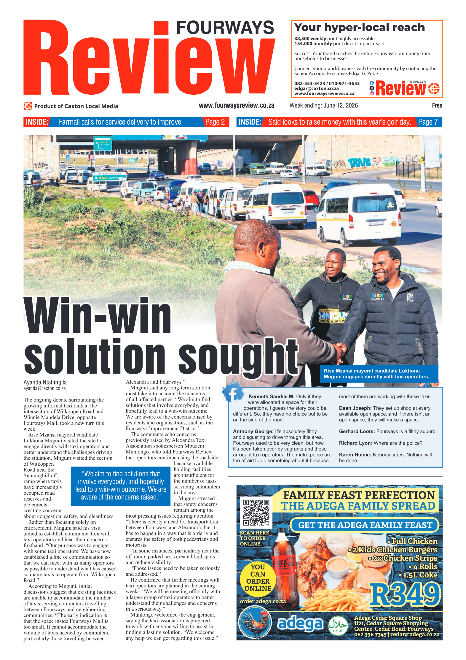 Fourways Review 12 June 2026 page 1