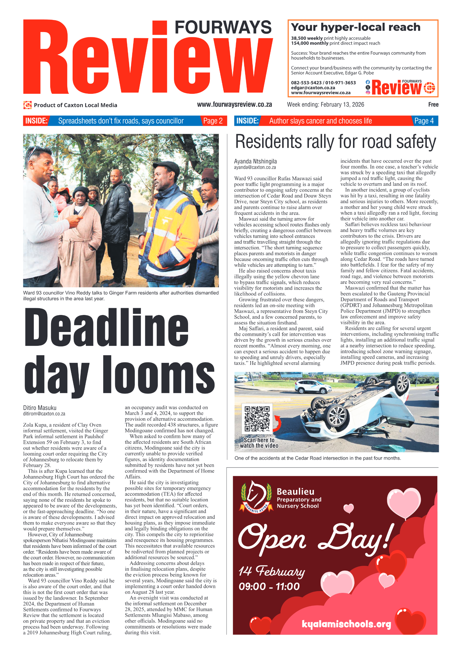 Fourways Review 13 February 2026 page 1