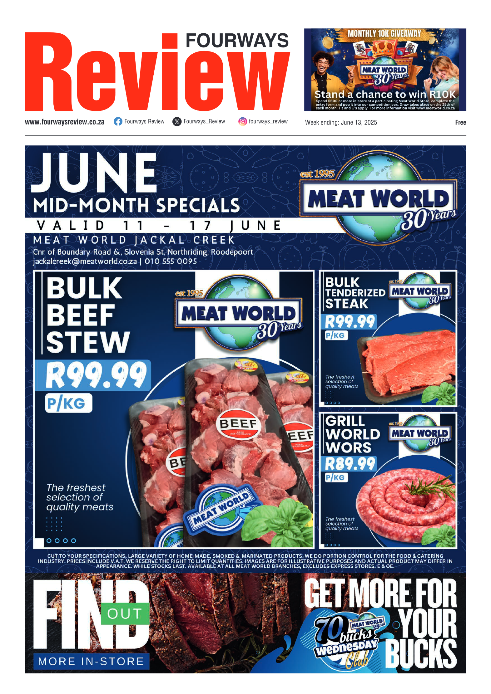 Fourways Review 13 June 2025 page 1