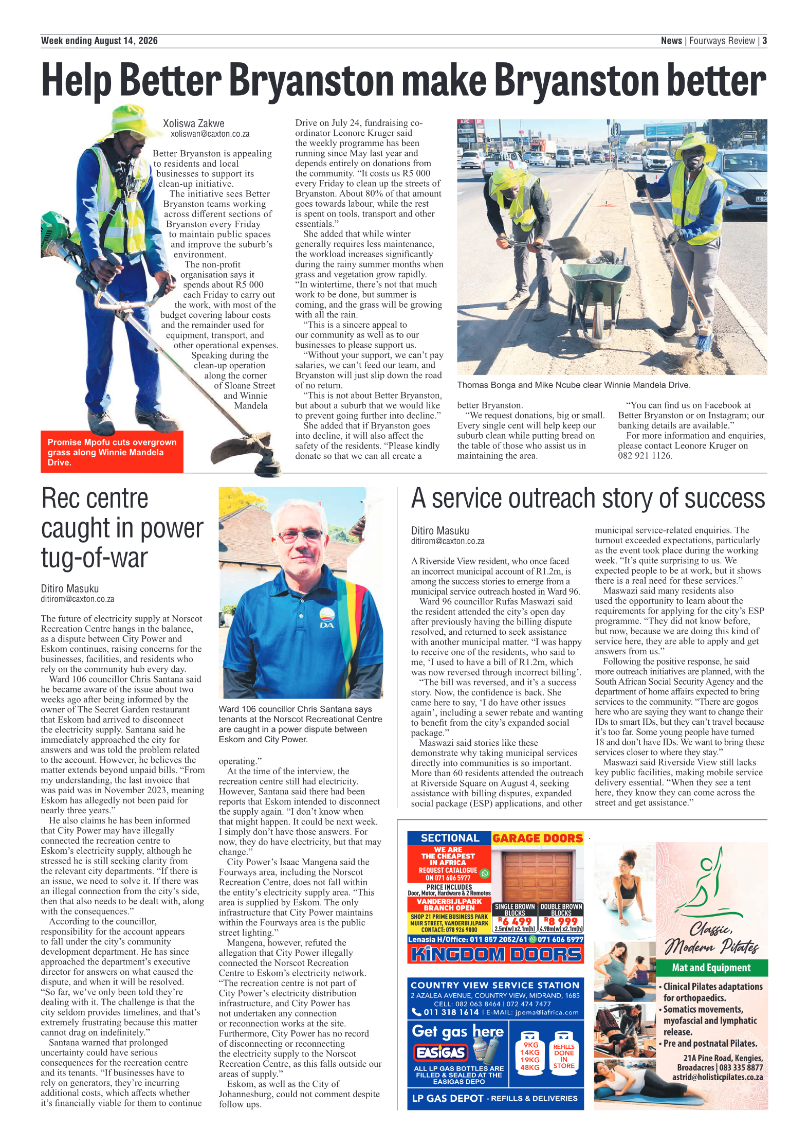 Fourways Review 14 August 2026 page 3