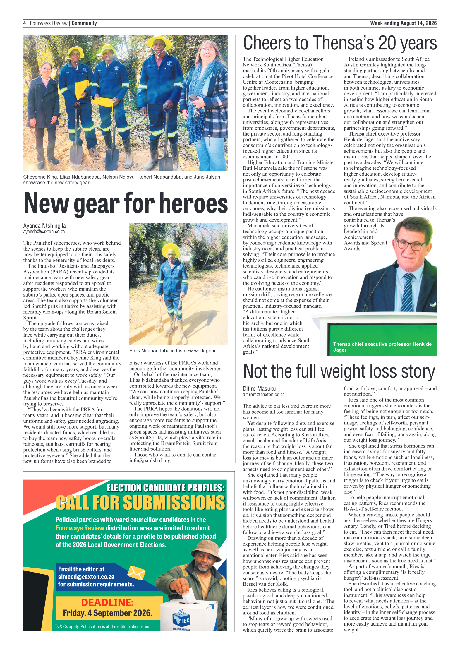 Fourways Review 14 August 2026 page 4