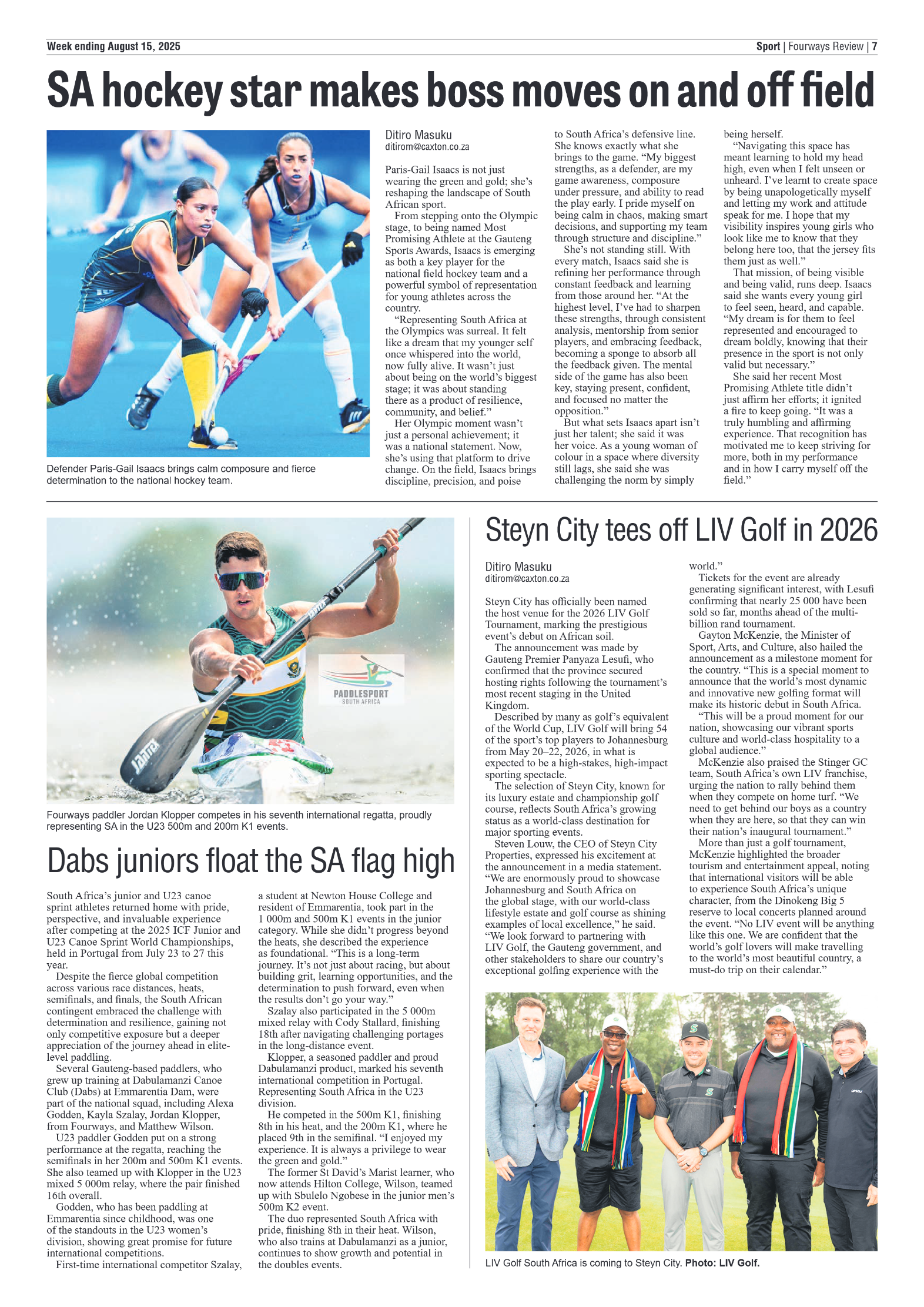 Fourways Review 15 August 2025 page 9