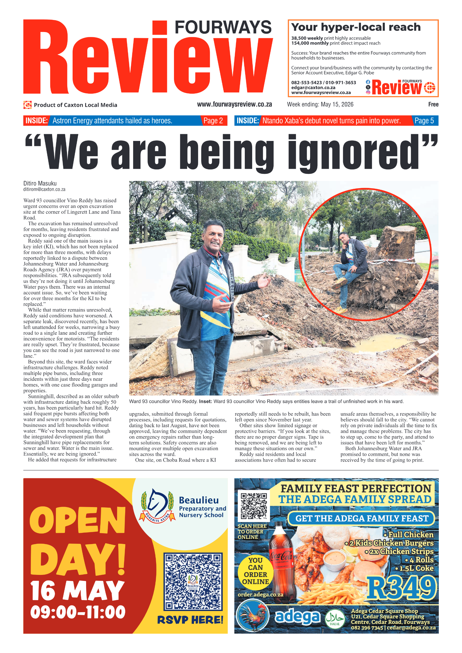 Fourways Review 15 May 2026 page 1