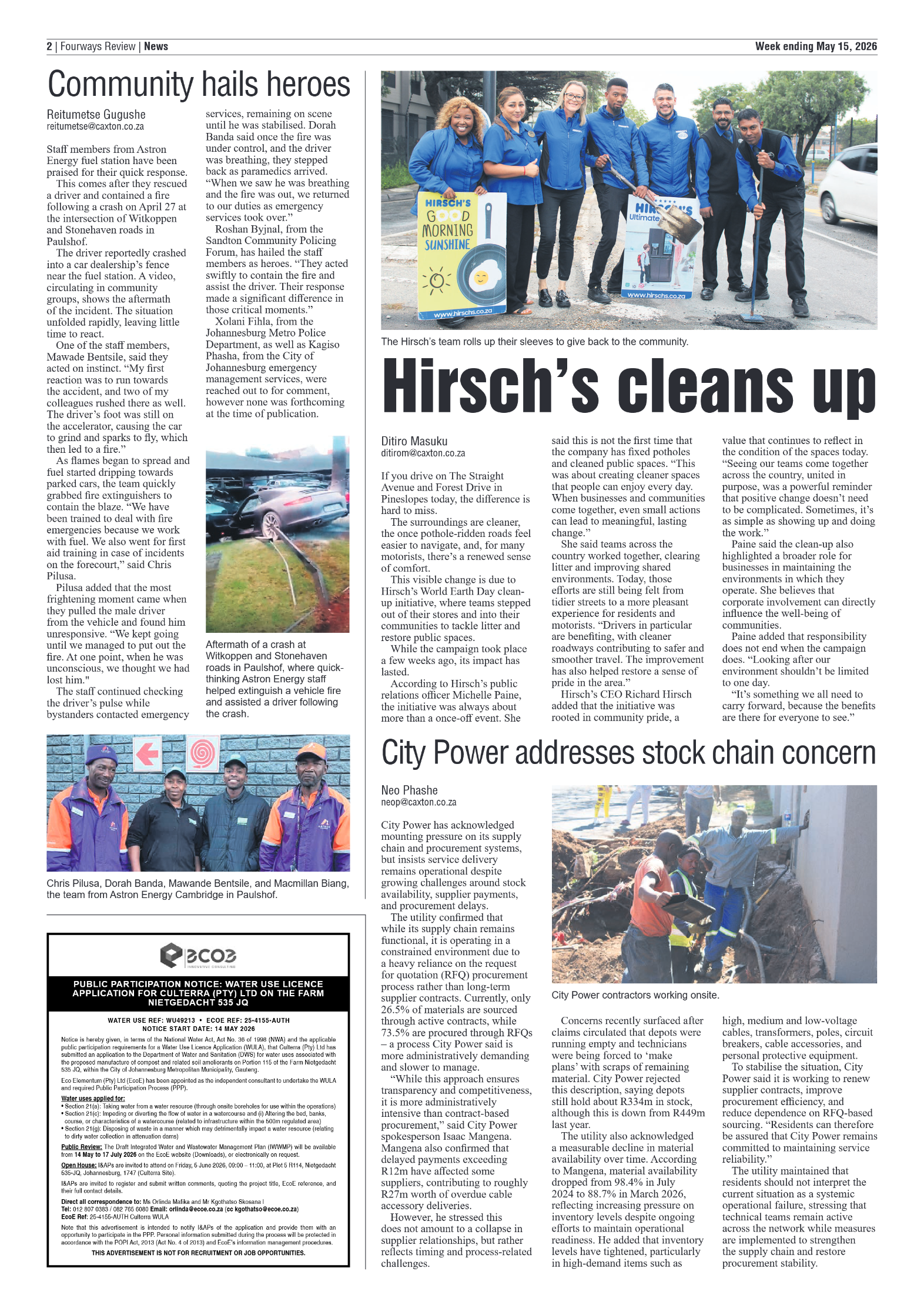 Fourways Review 15 May 2026 page 2