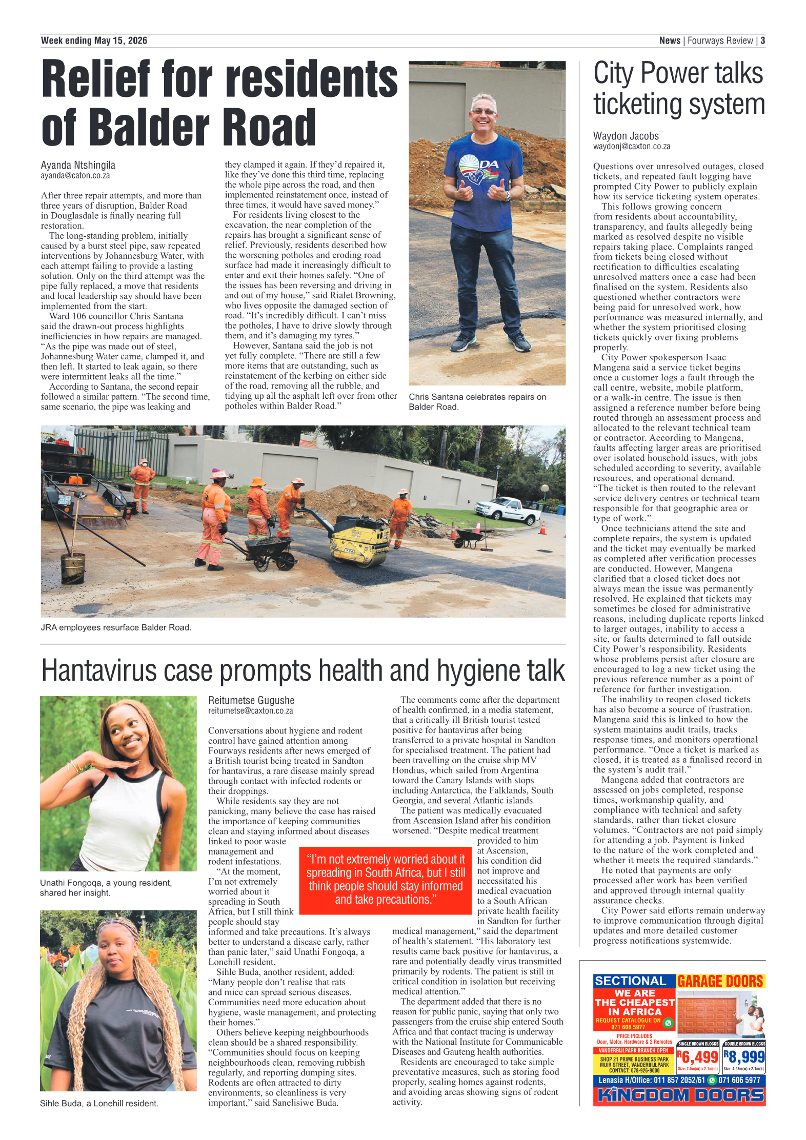 Fourways Review 15 May 2026 page 3