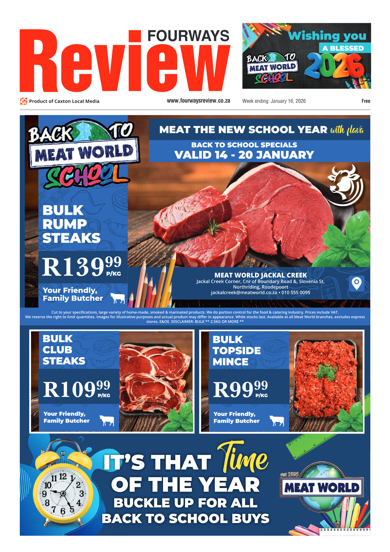 Fourways Review 16 January 2026 page 1