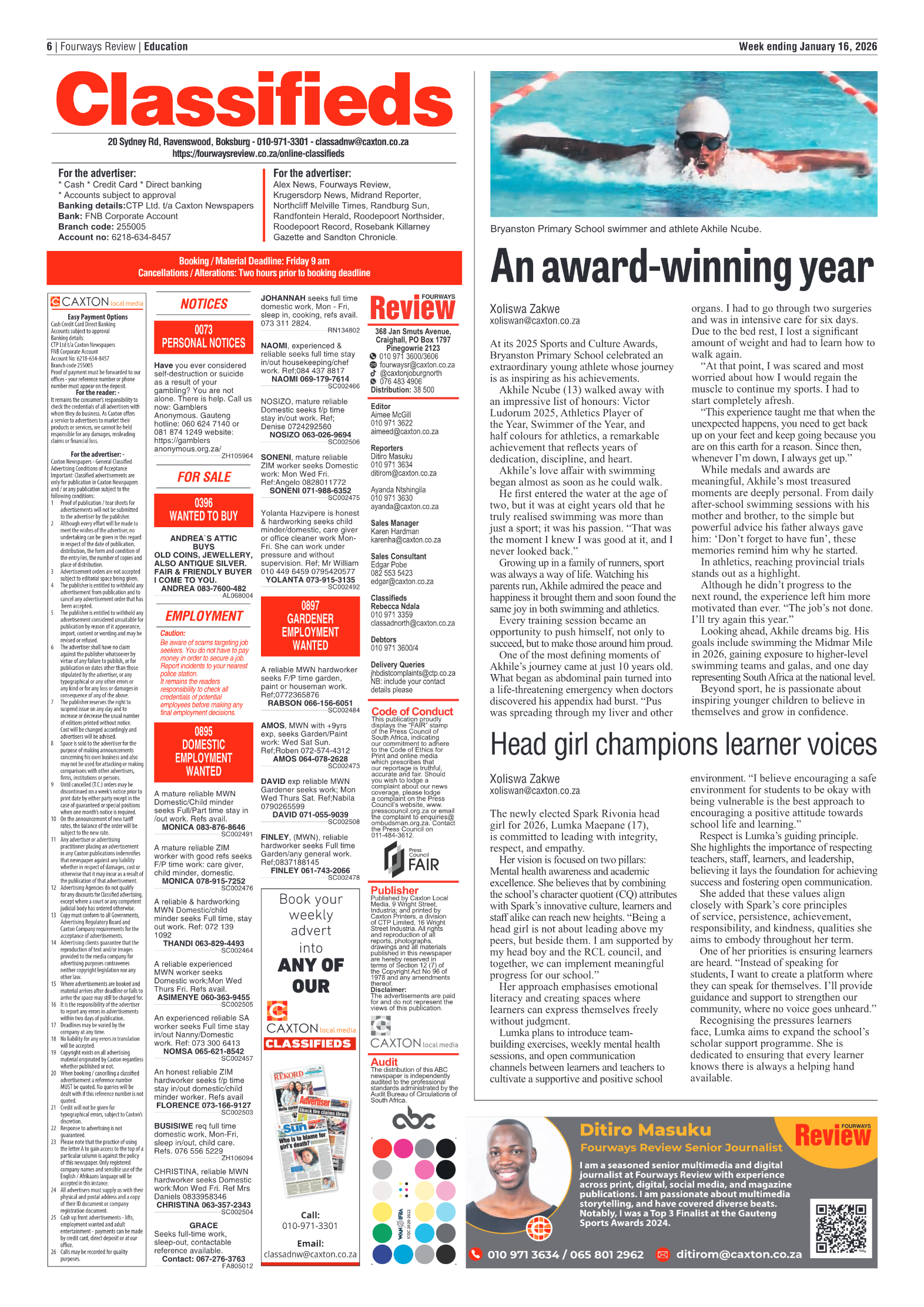 Fourways Review 16 January 2026 page 8