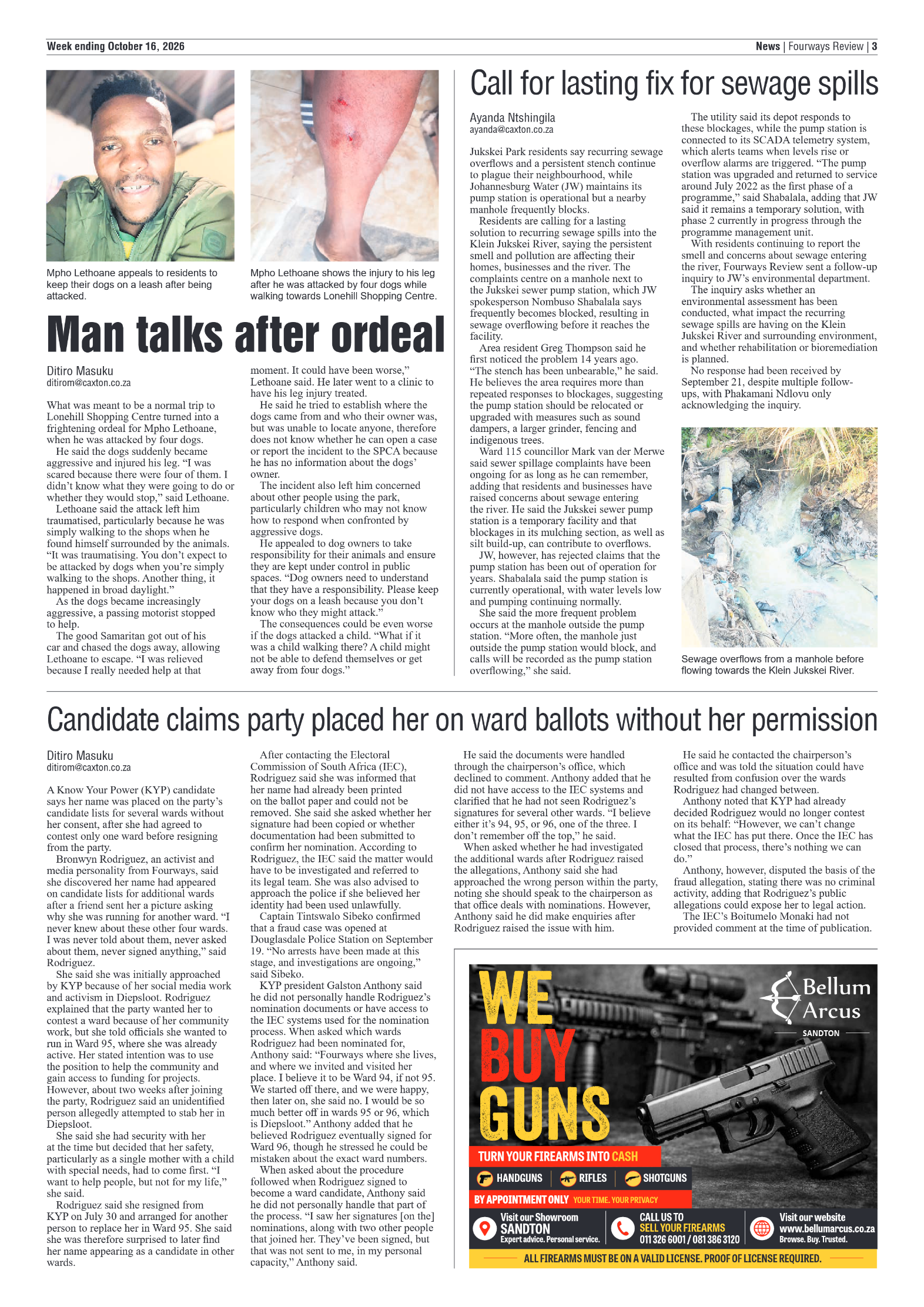 Fourways Review 16 October 2026 page 3