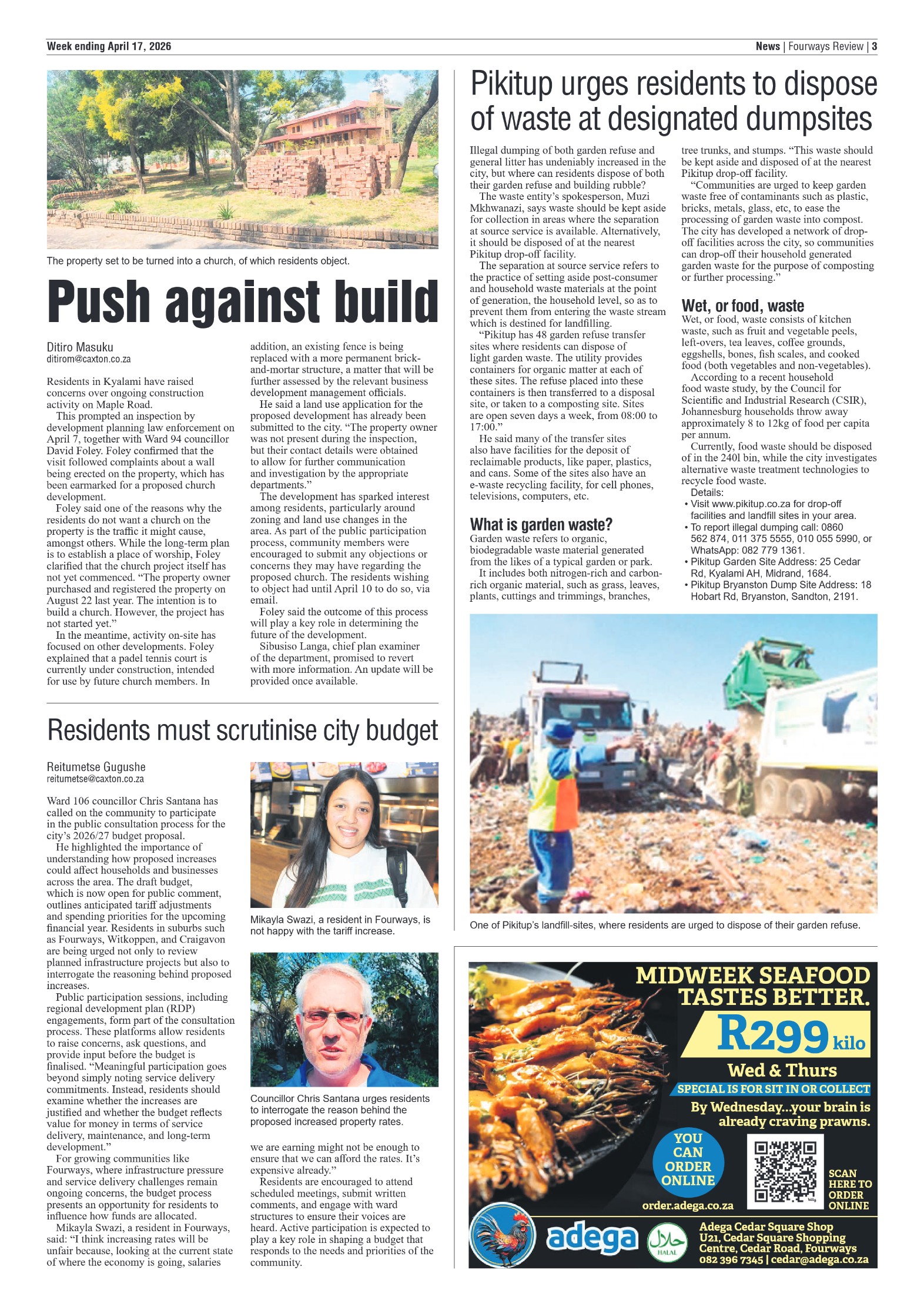 Fourways Review 17 April 2026 page 3