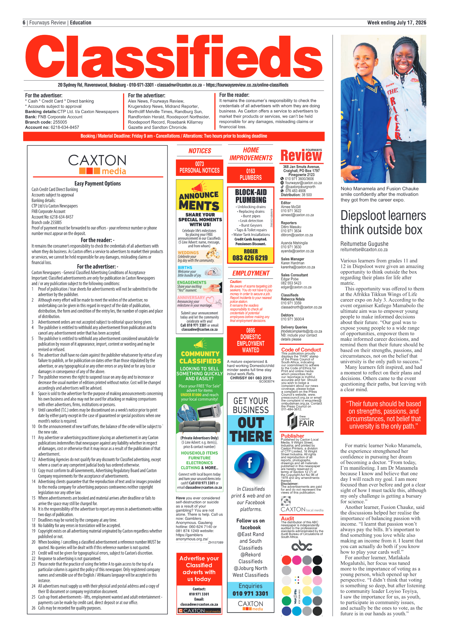 Fourways Review 17 July 2026 page 6