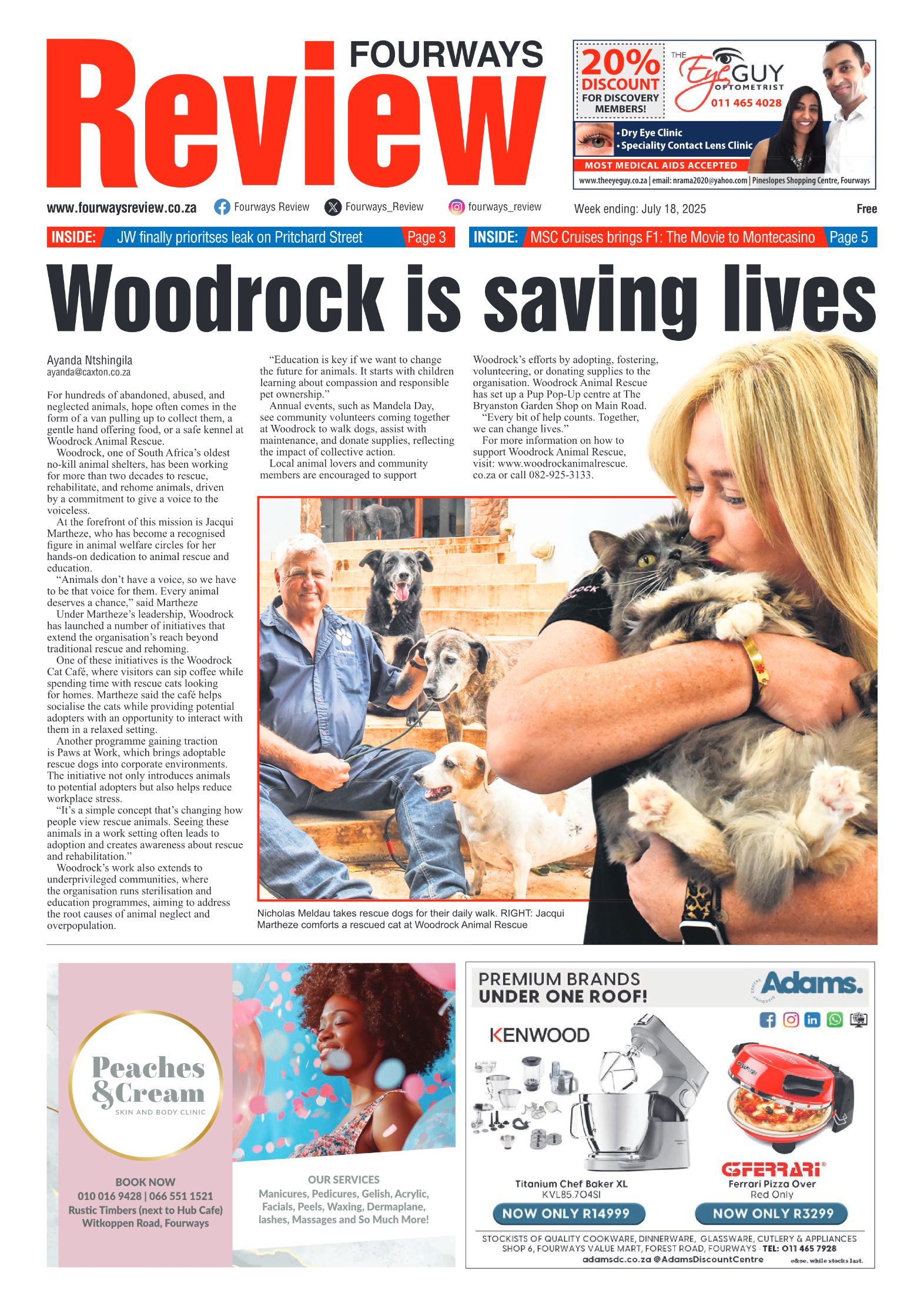 Fourways Review 18 July 2025 page 1