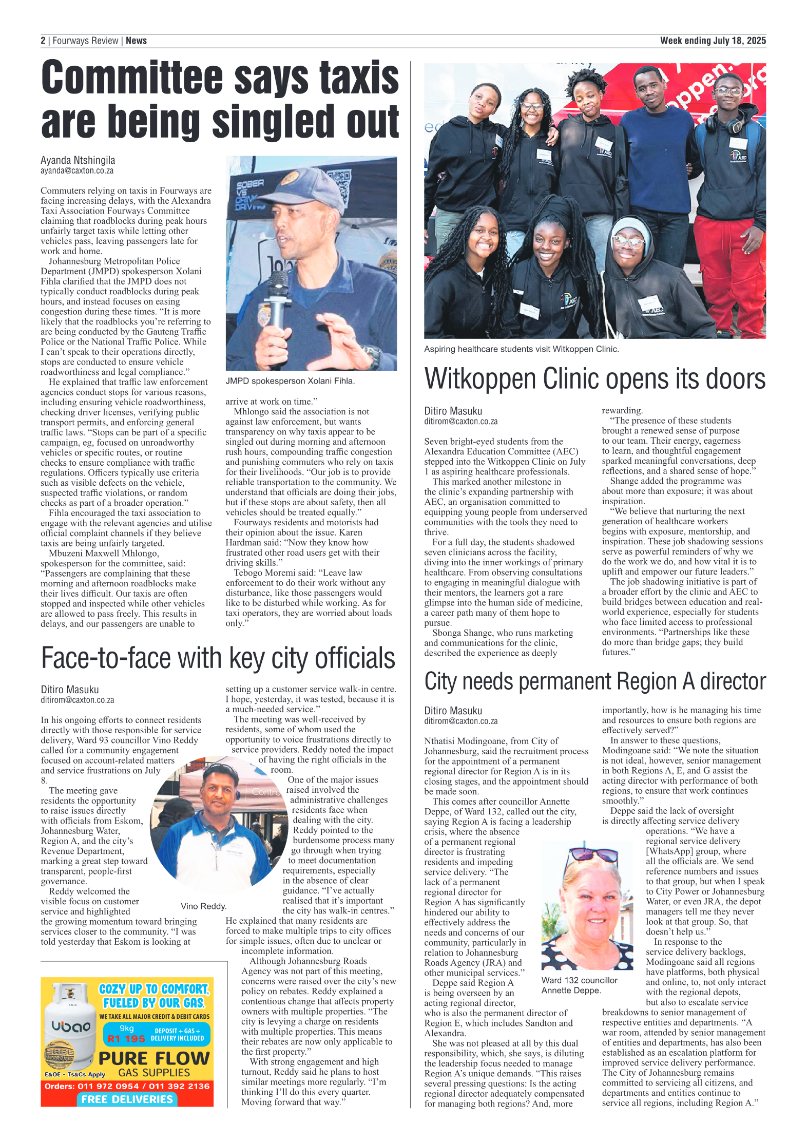 Fourways Review 18 July 2025 page 2