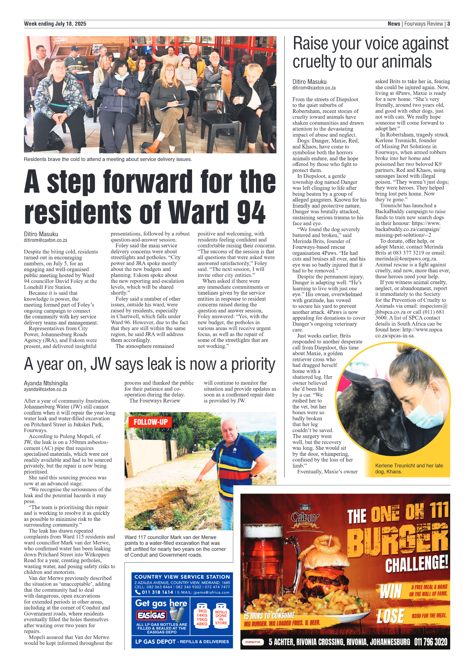 Fourways Review 18 July 2025 page 3