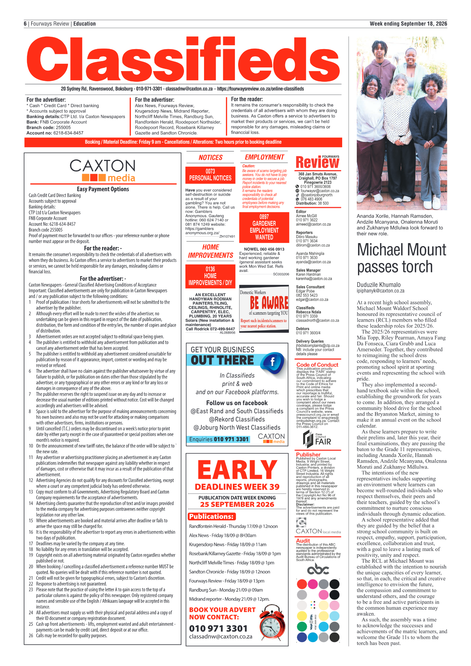 Fourways Review 18 September 2026 page 6