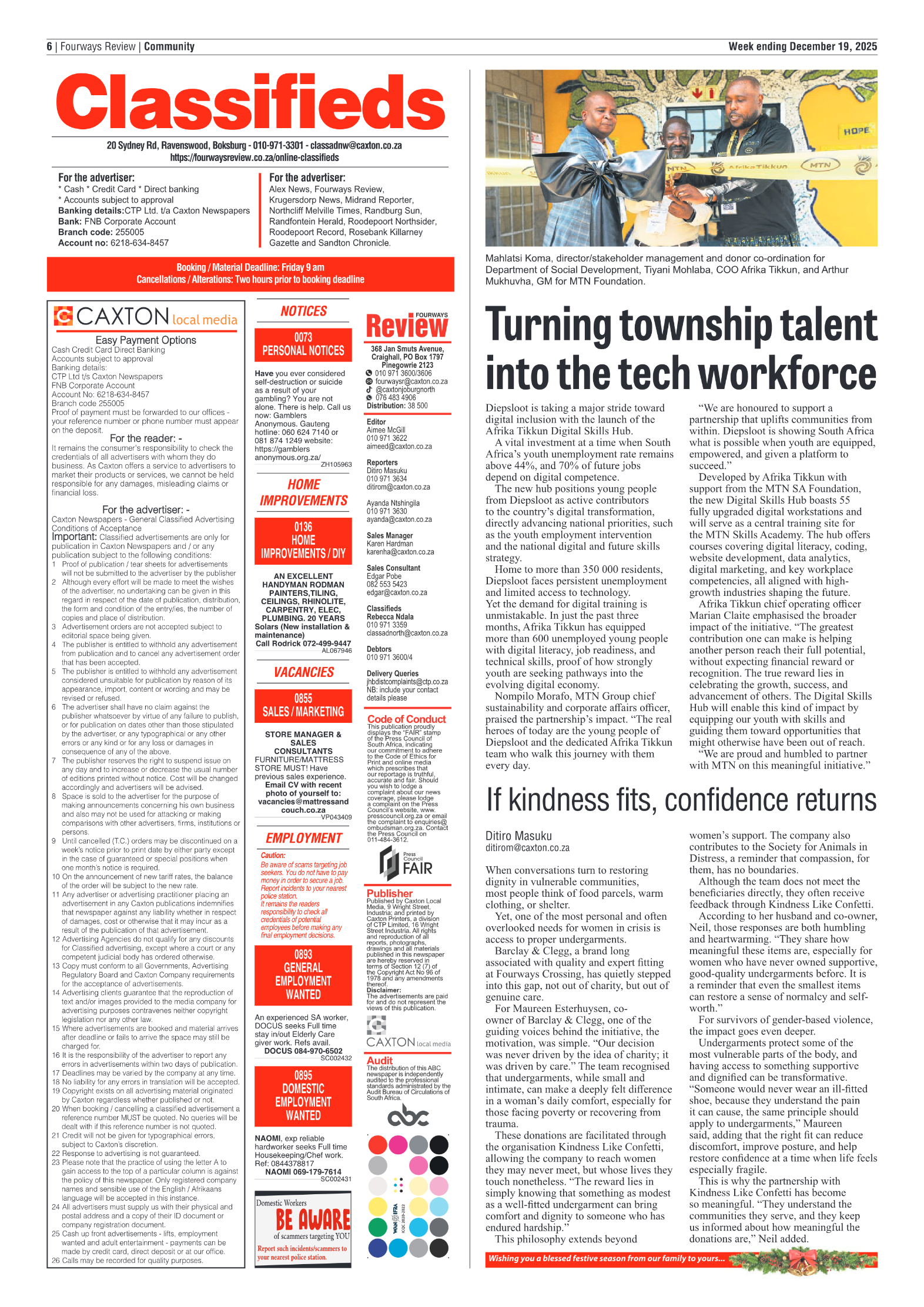 Fourways Review 19 December 2025 page 6