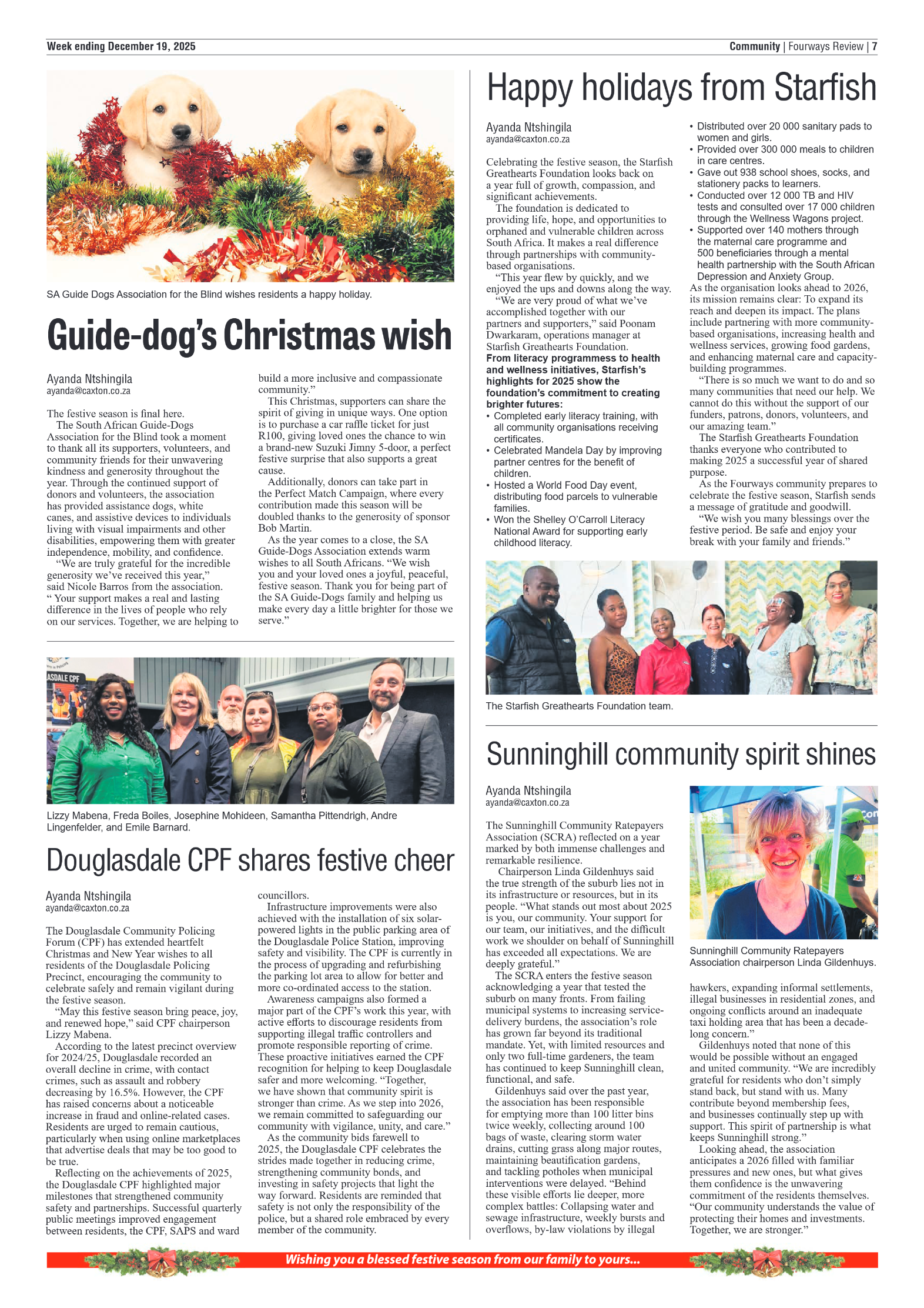 Fourways Review 19 December 2025 page 7