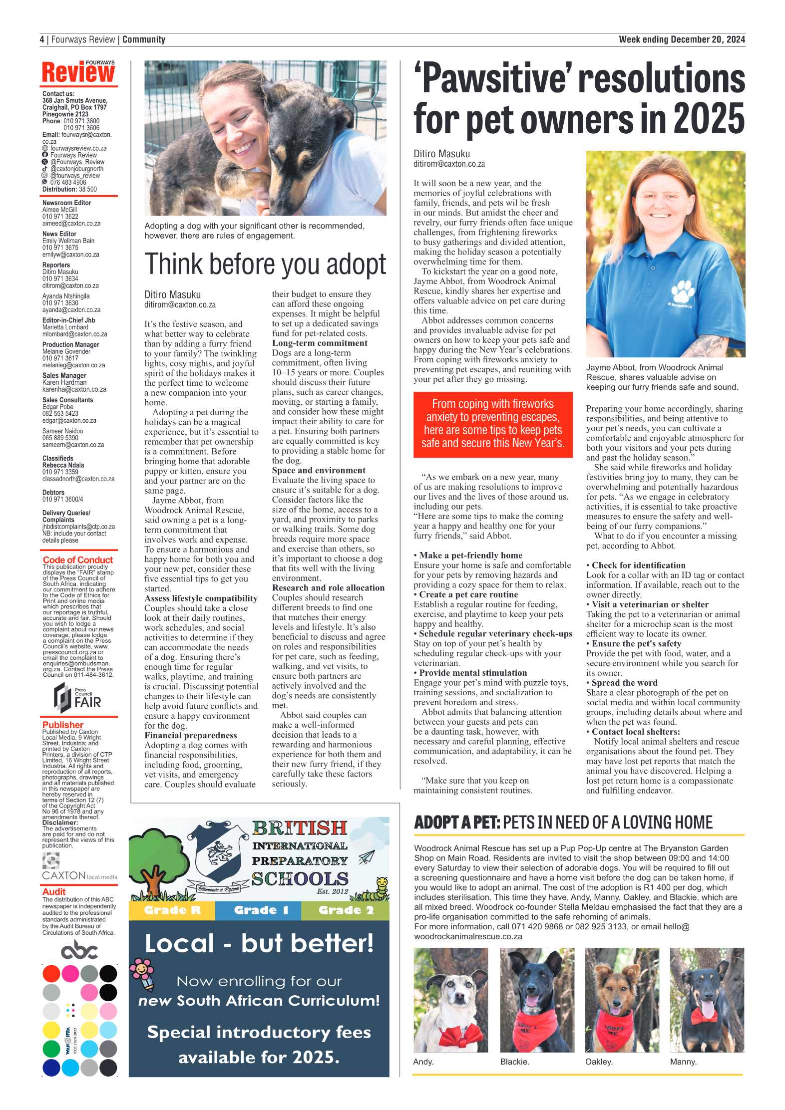 Fourways Review 20 December 2024 page 4