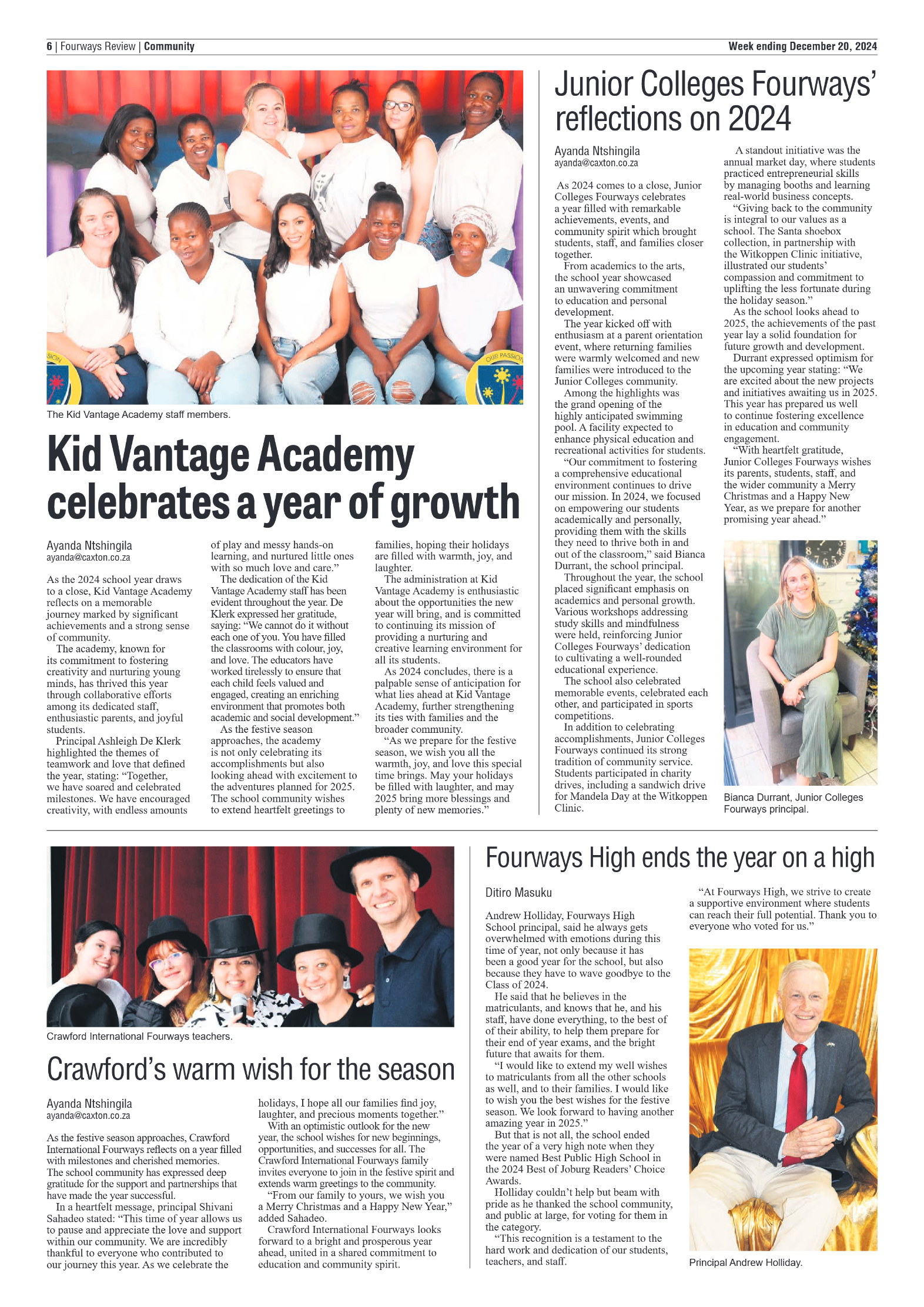 Fourways Review 20 December 2024 page 6