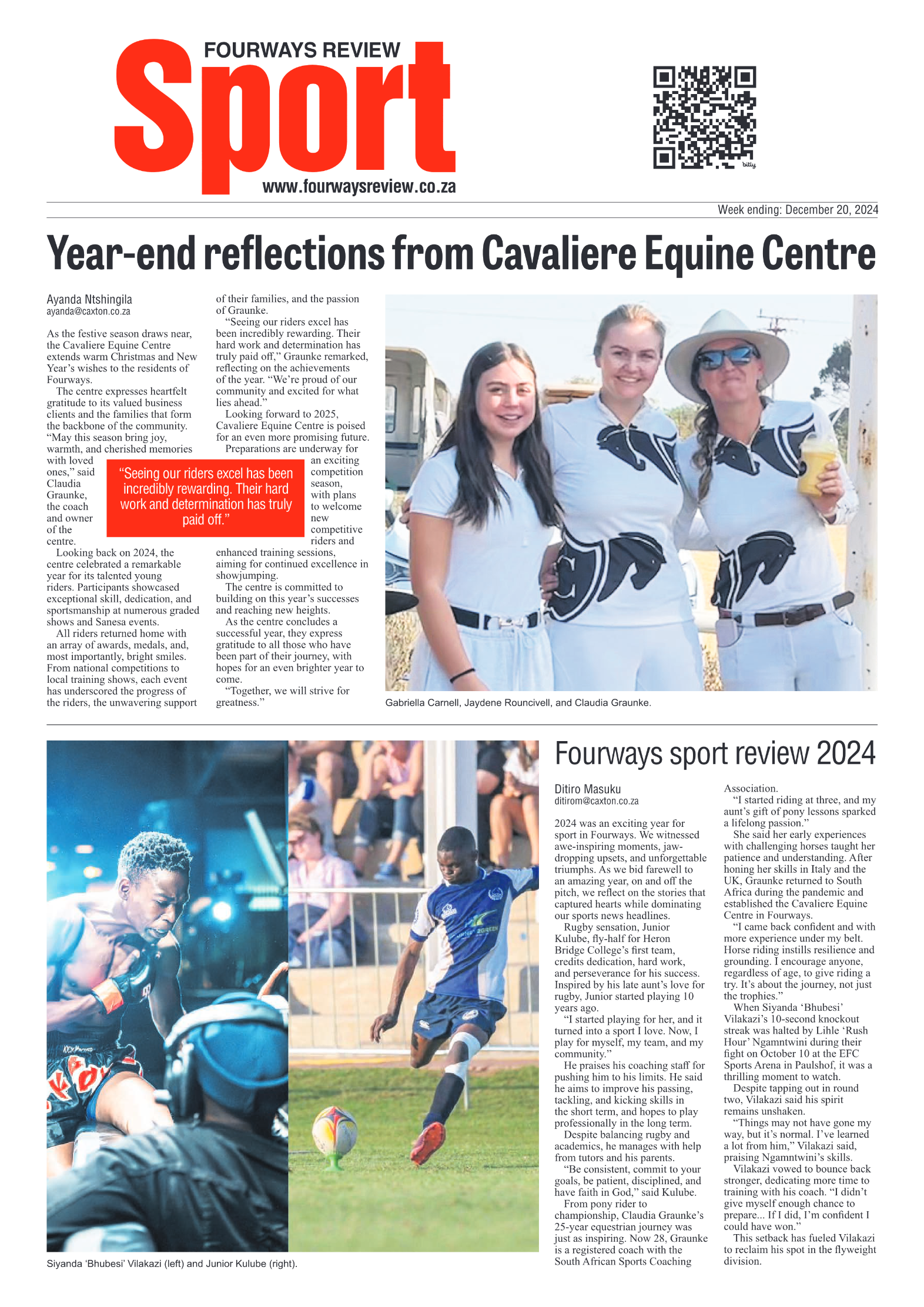 Fourways Review 20 December 2024 page 8