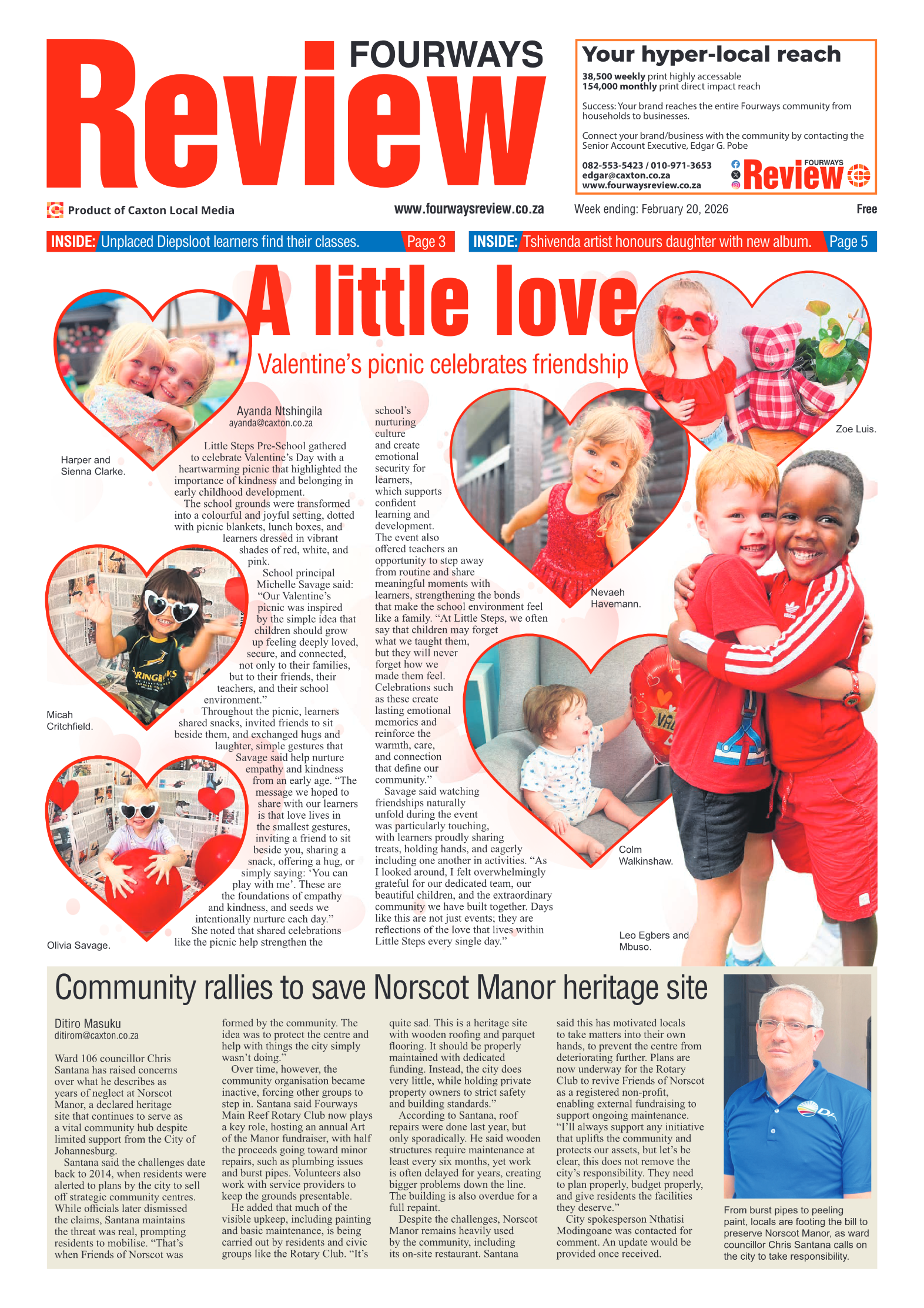 Fourways Review 20 February 2026 page 1