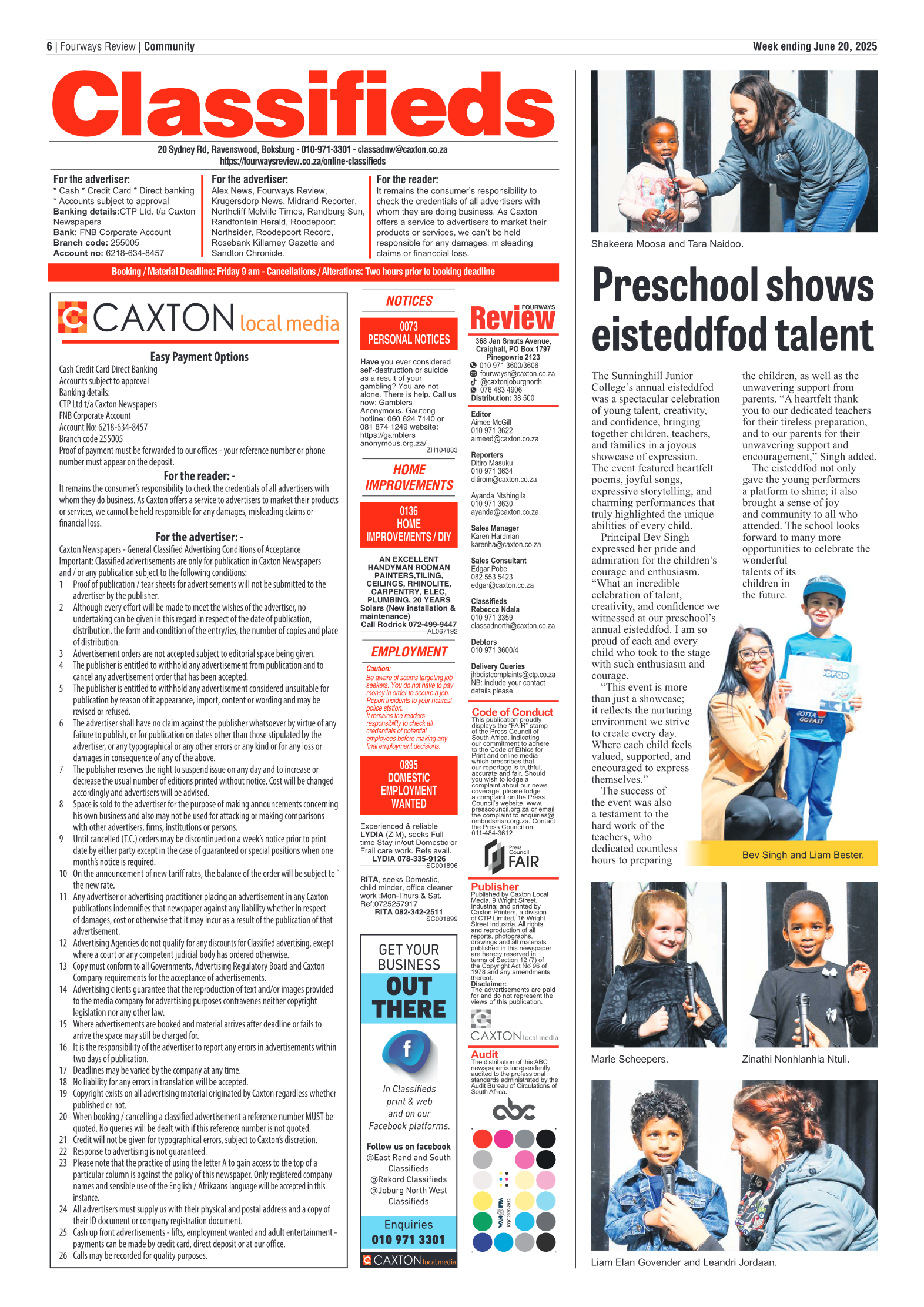 Fourways Review 20 June 2025 page 6