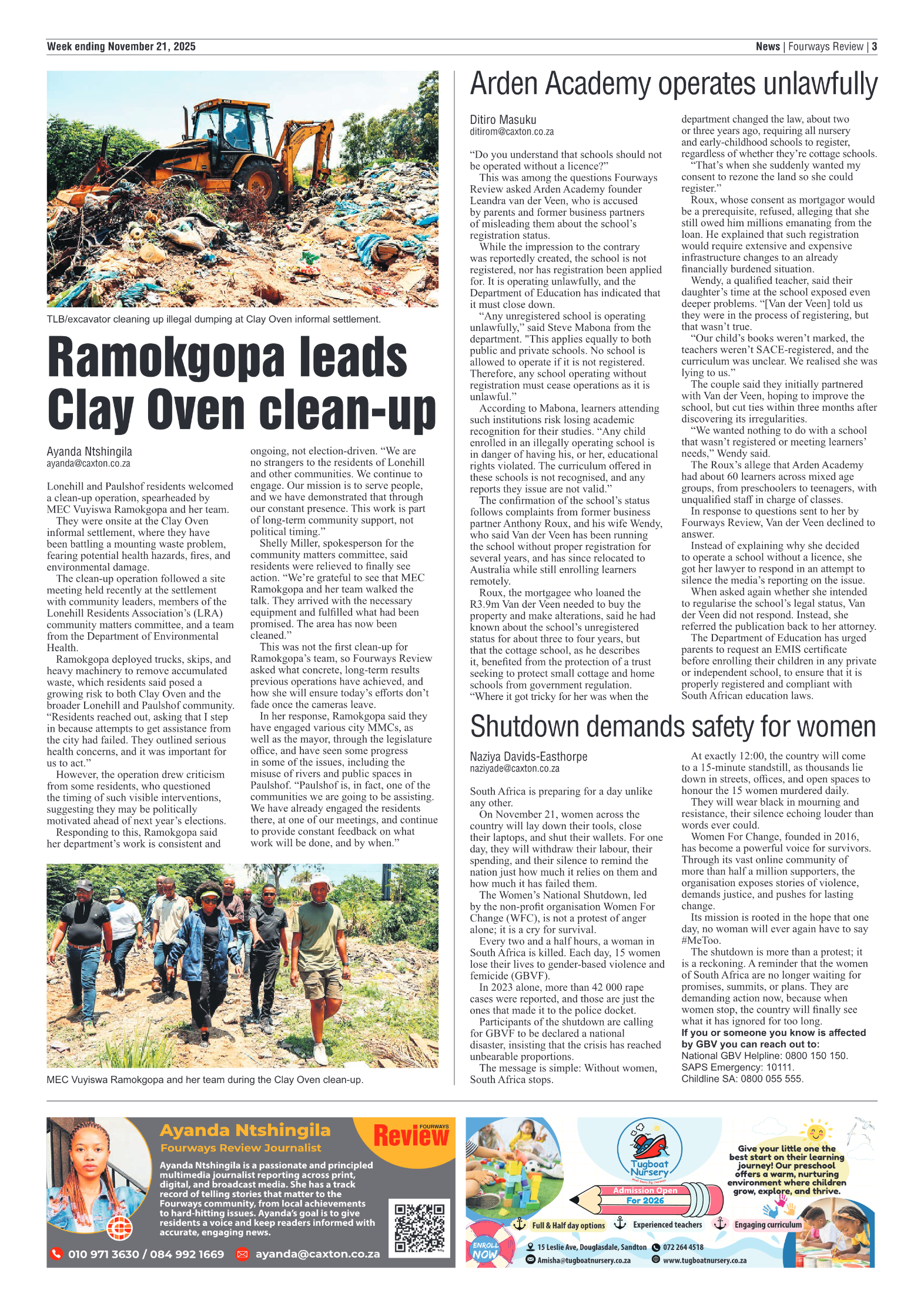 Fourways Review 21 November 2025 page 3