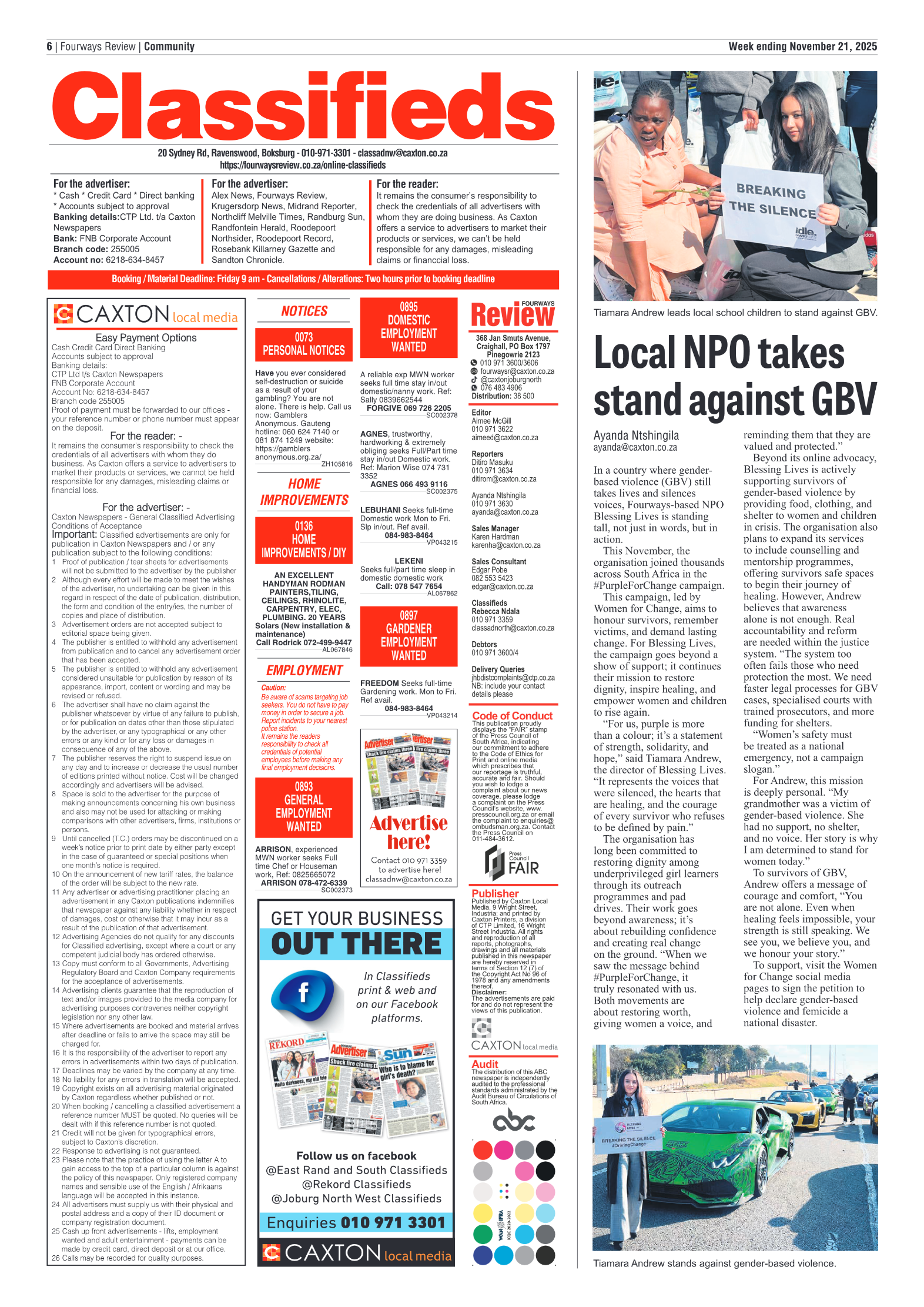 Fourways Review 21 November 2025 page 6