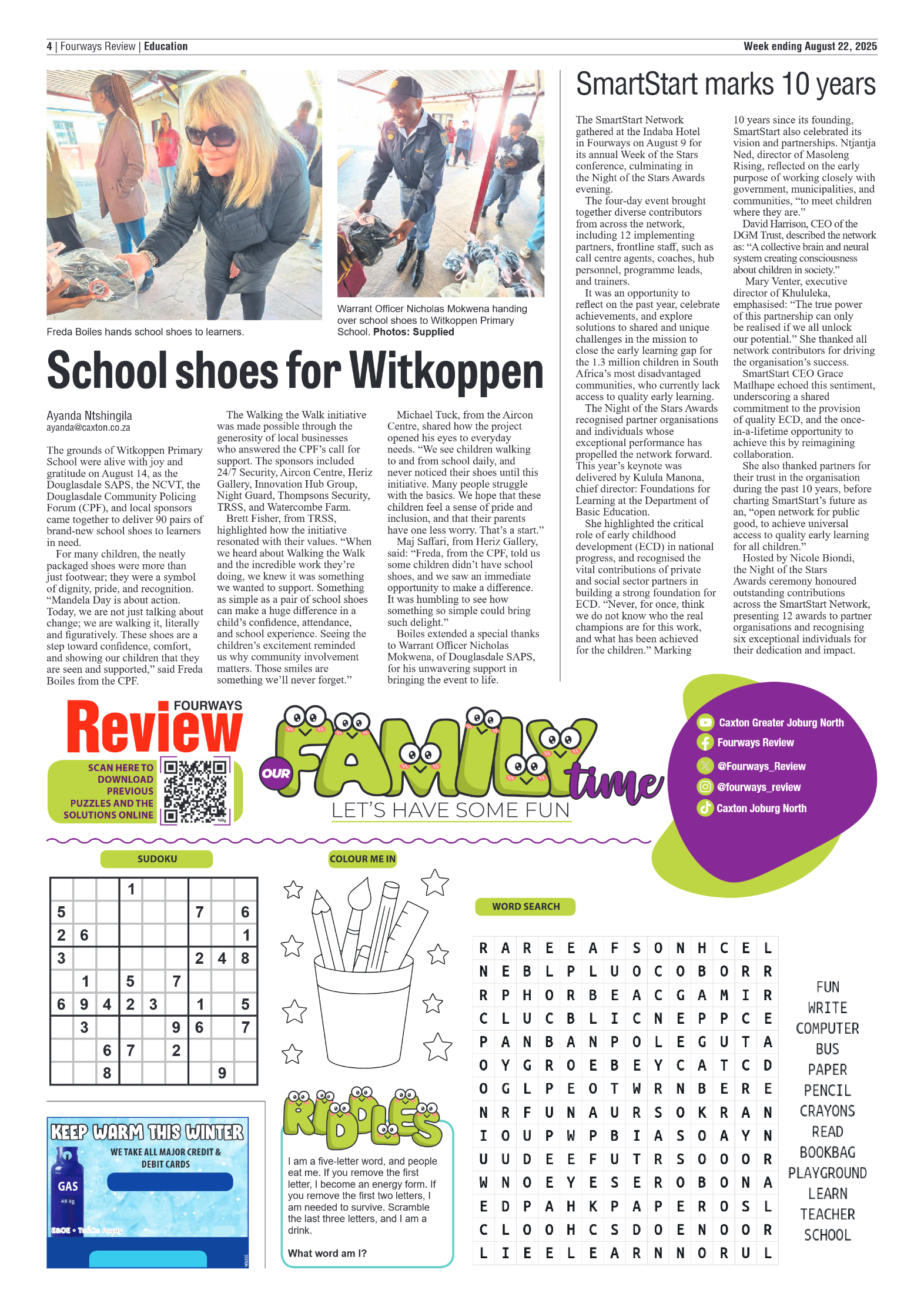 Fourways Review 22 August 2025 page 4