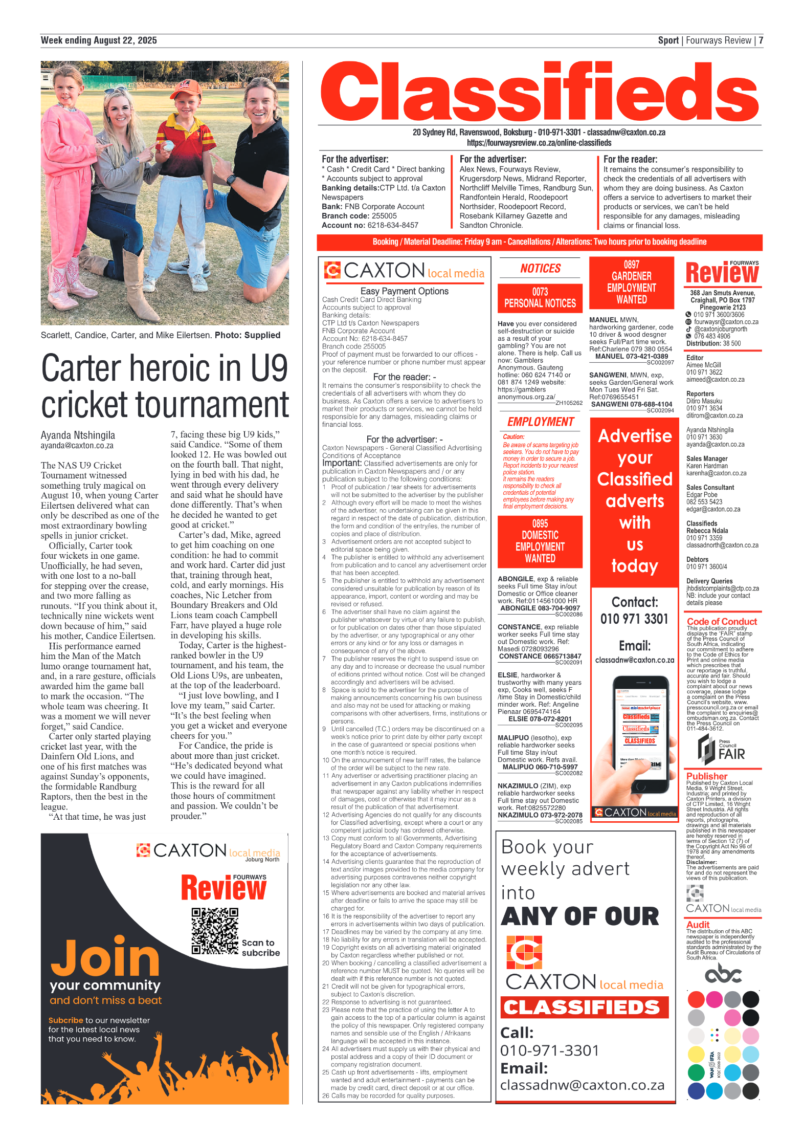 Fourways Review 22 August 2025 page 7