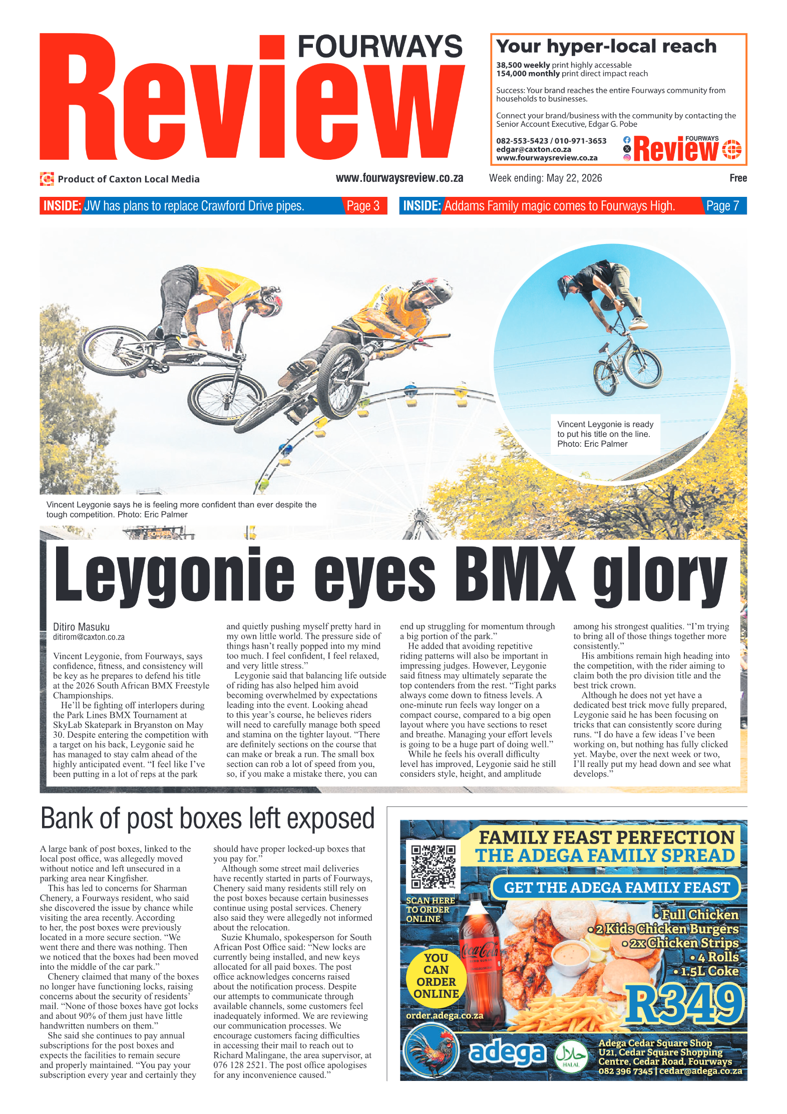 Fourways Review 22 May 2026 page 1