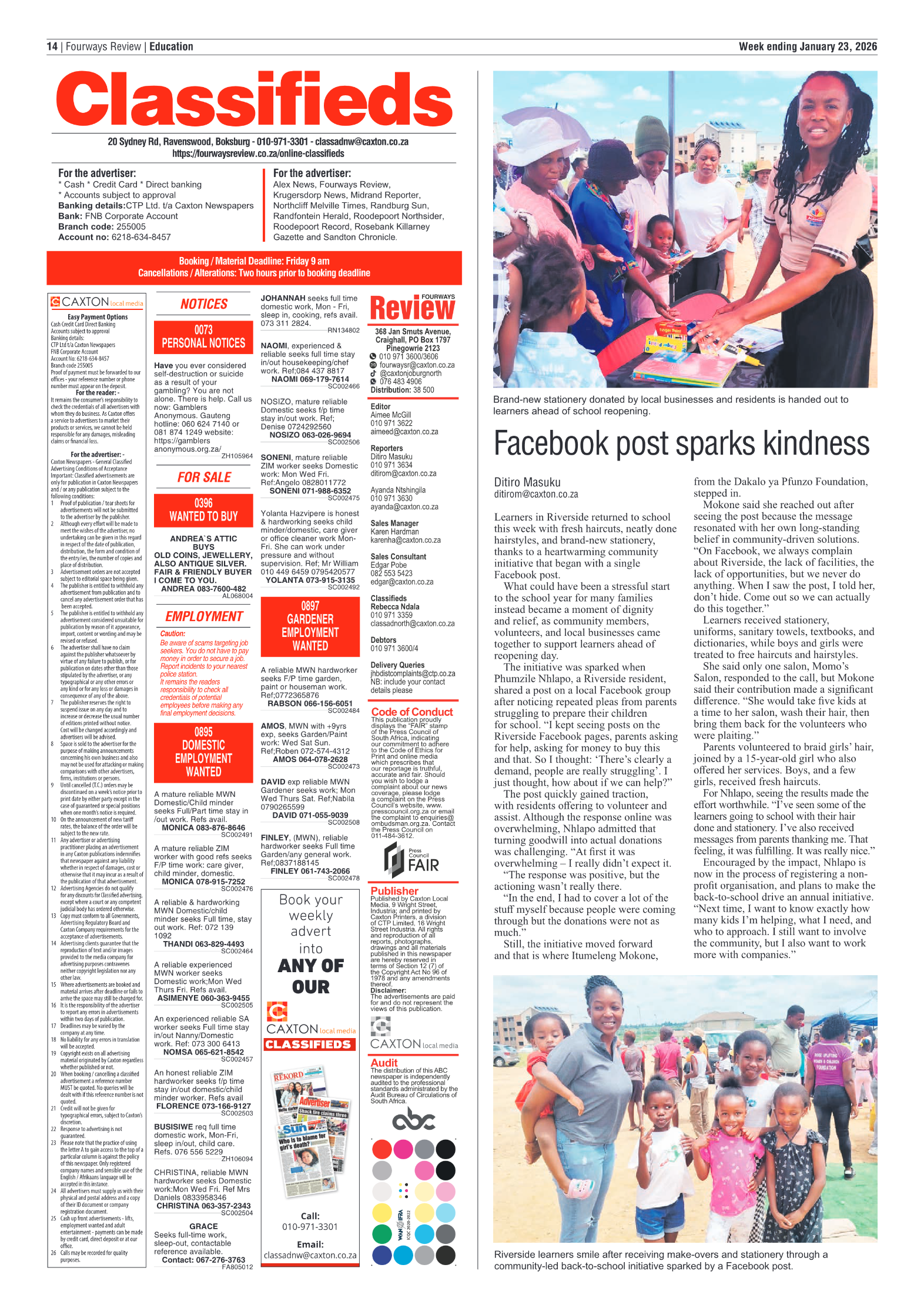 Fourways Review 23 January 2026 page 14