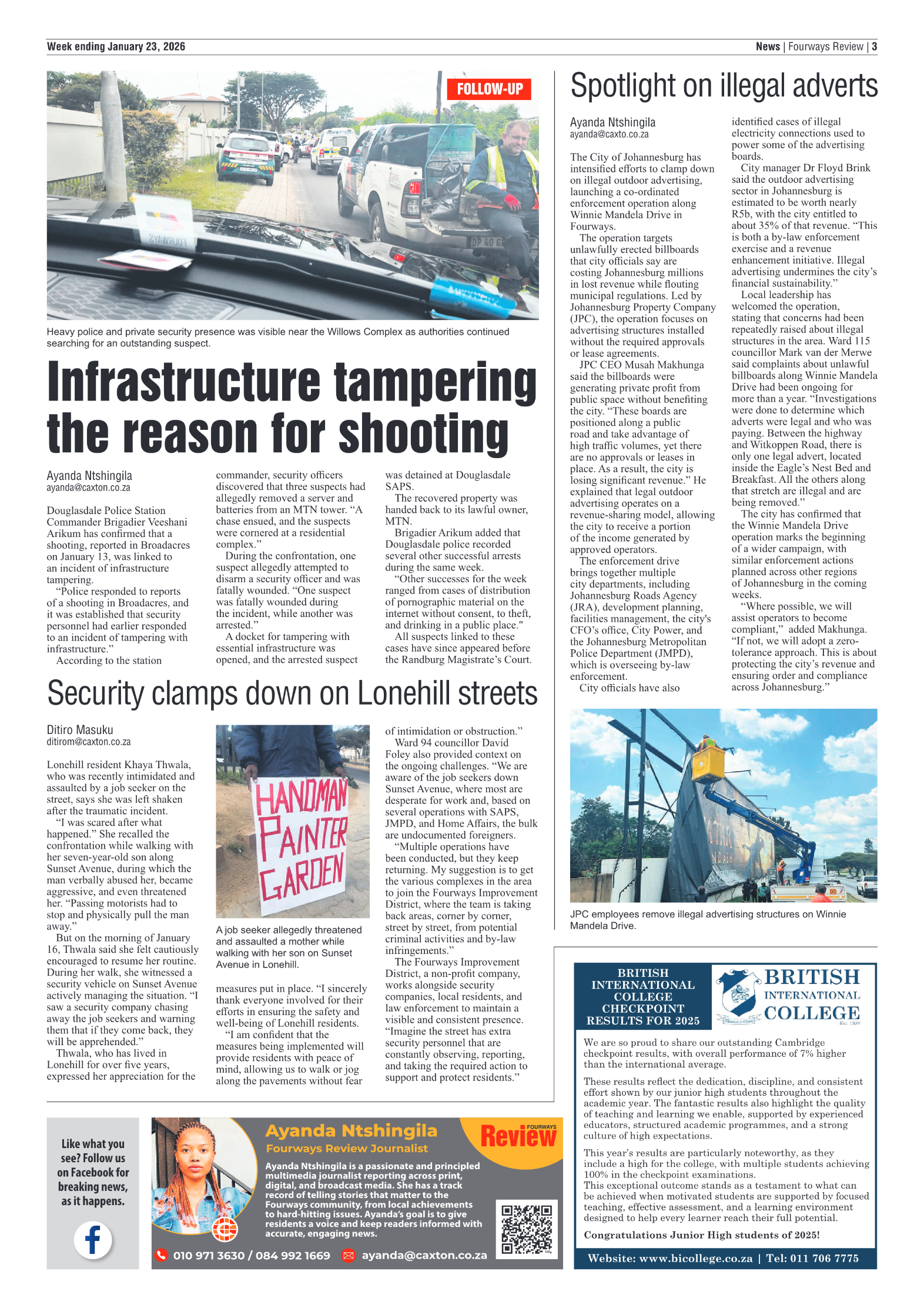 Fourways Review 23 January 2026 page 3