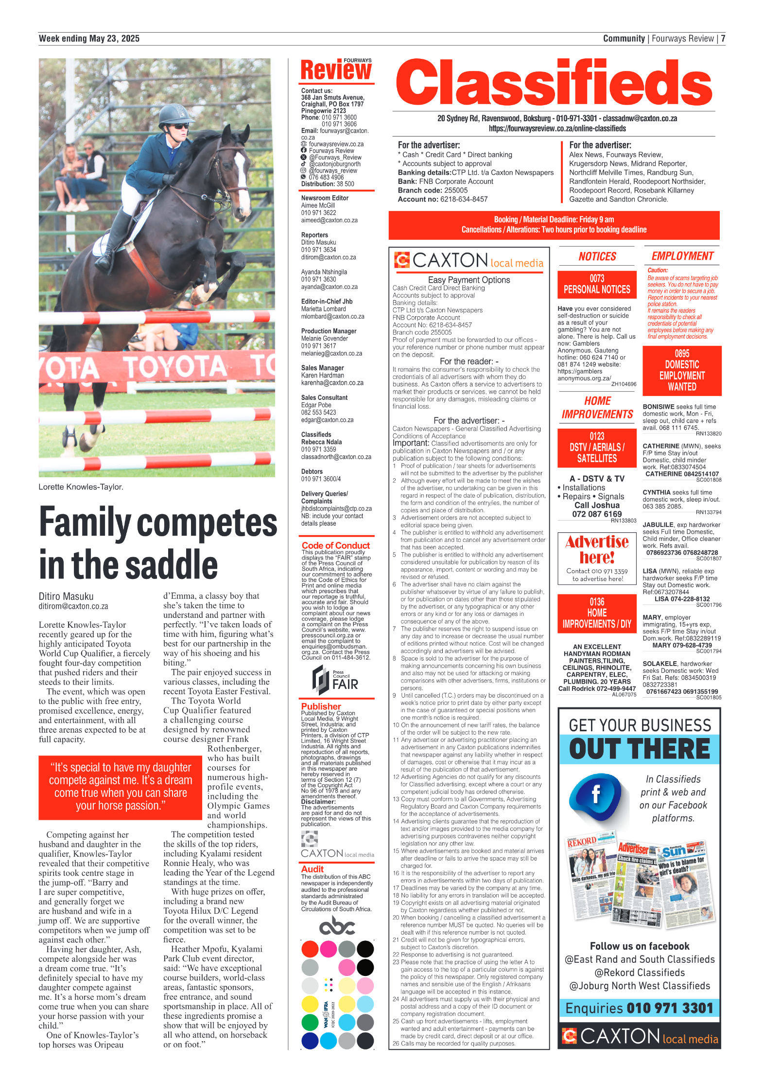 Fourways Review 23 May 2025 page 7