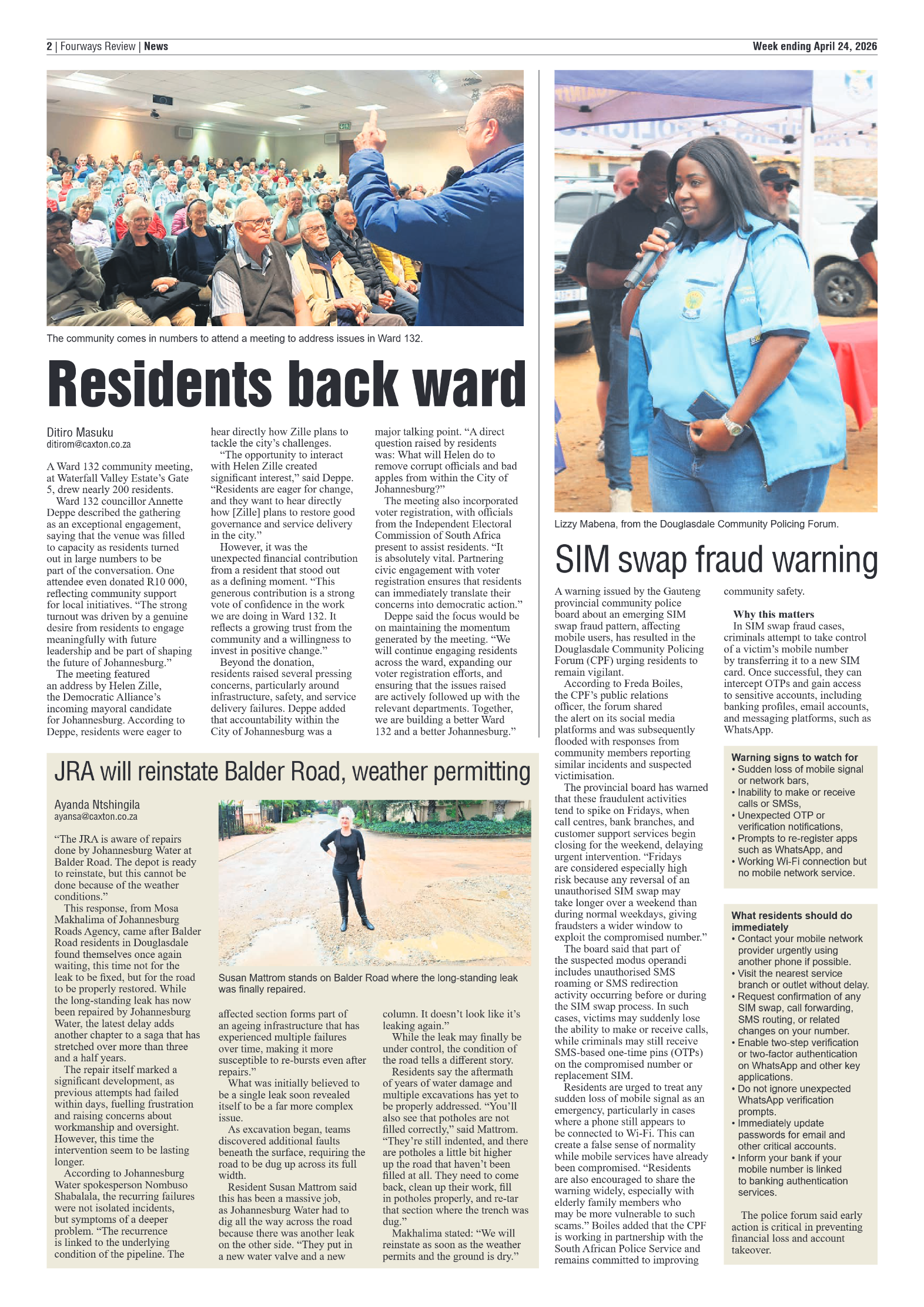 Fourways Review 24 April 2026 page 2