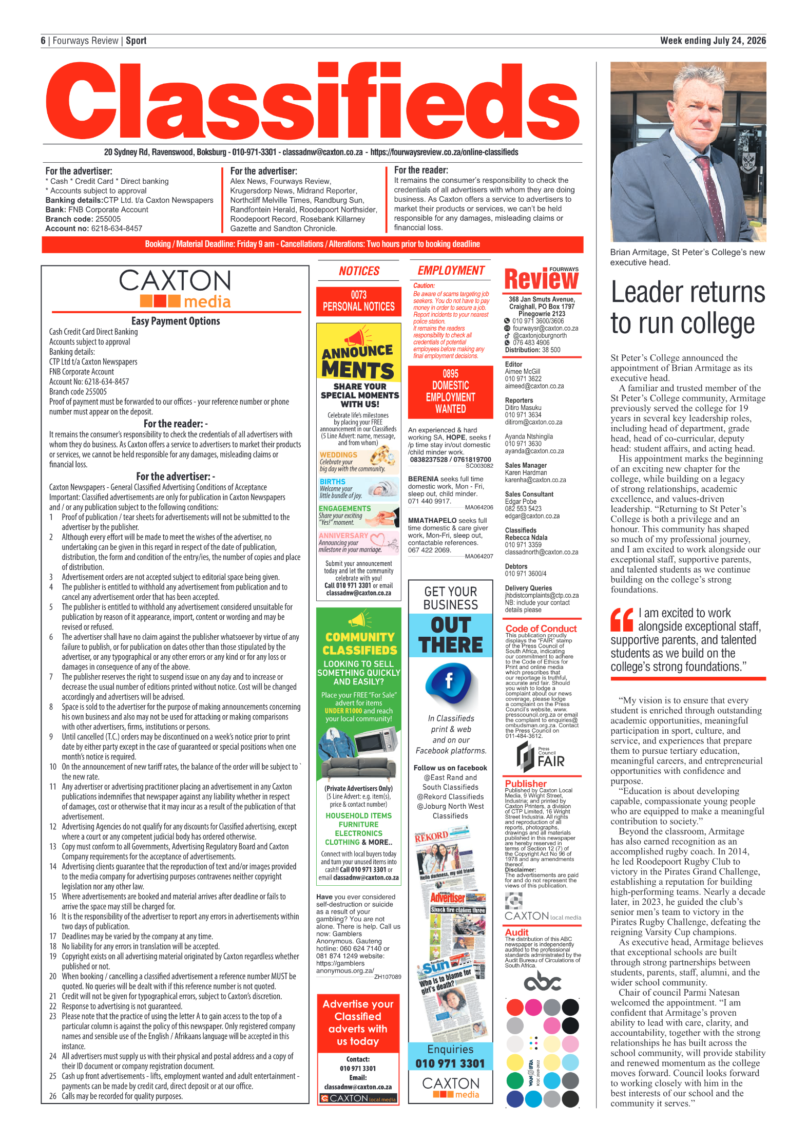 Fourways Review 24 July 2026 page 6