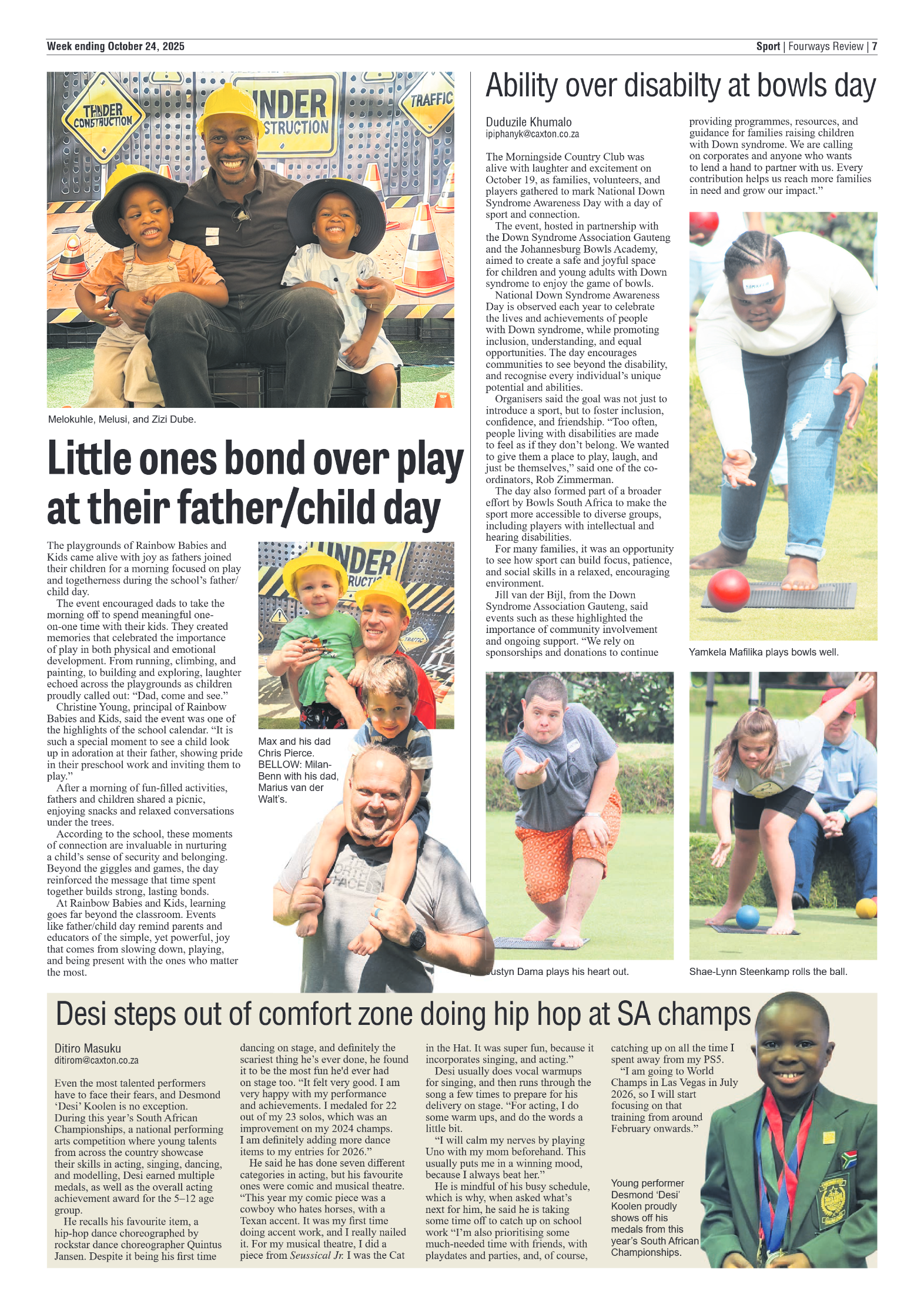 Fourways Review 24 October 2025 page 15