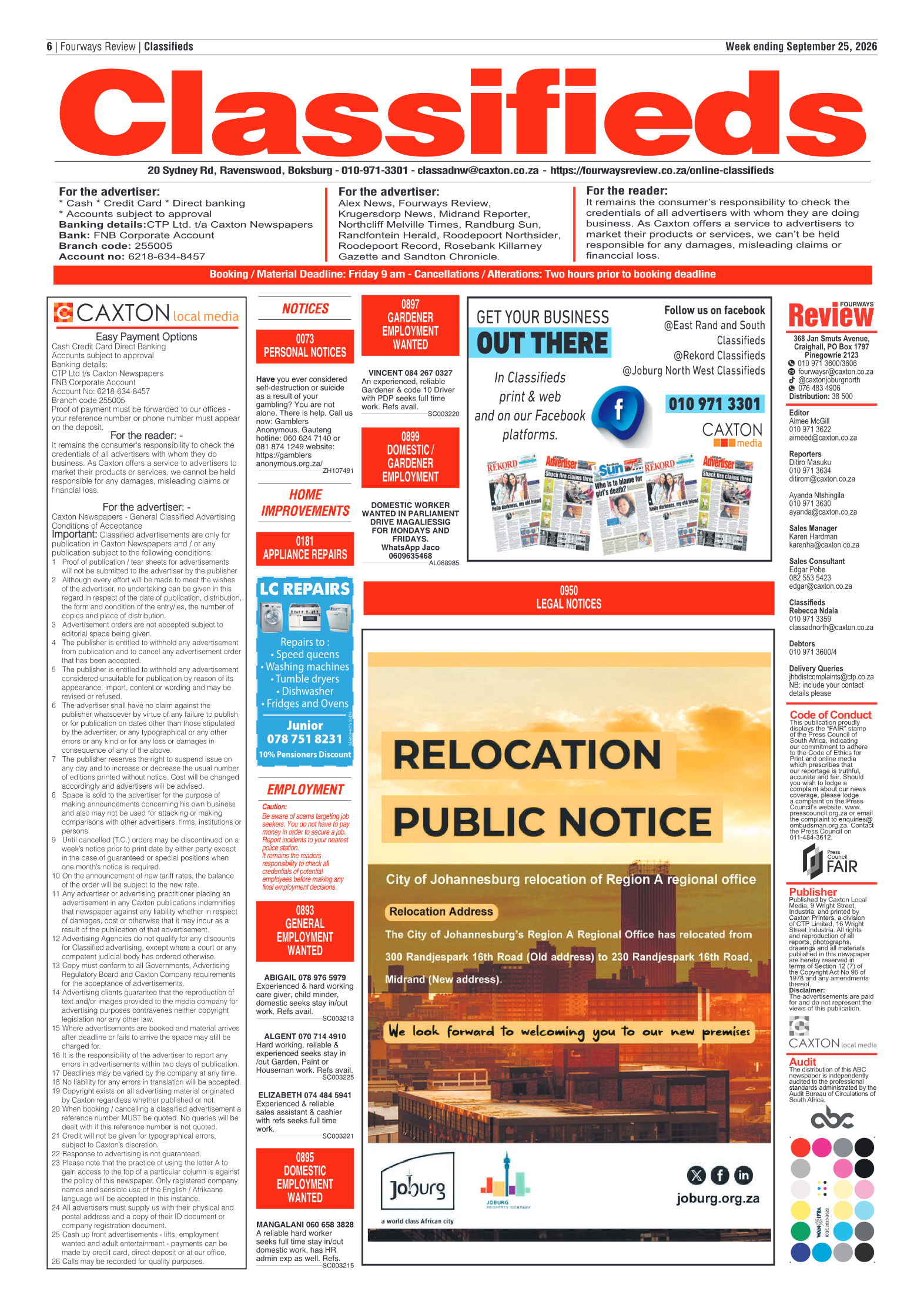 Fourways Review 25 September 2026 page 6