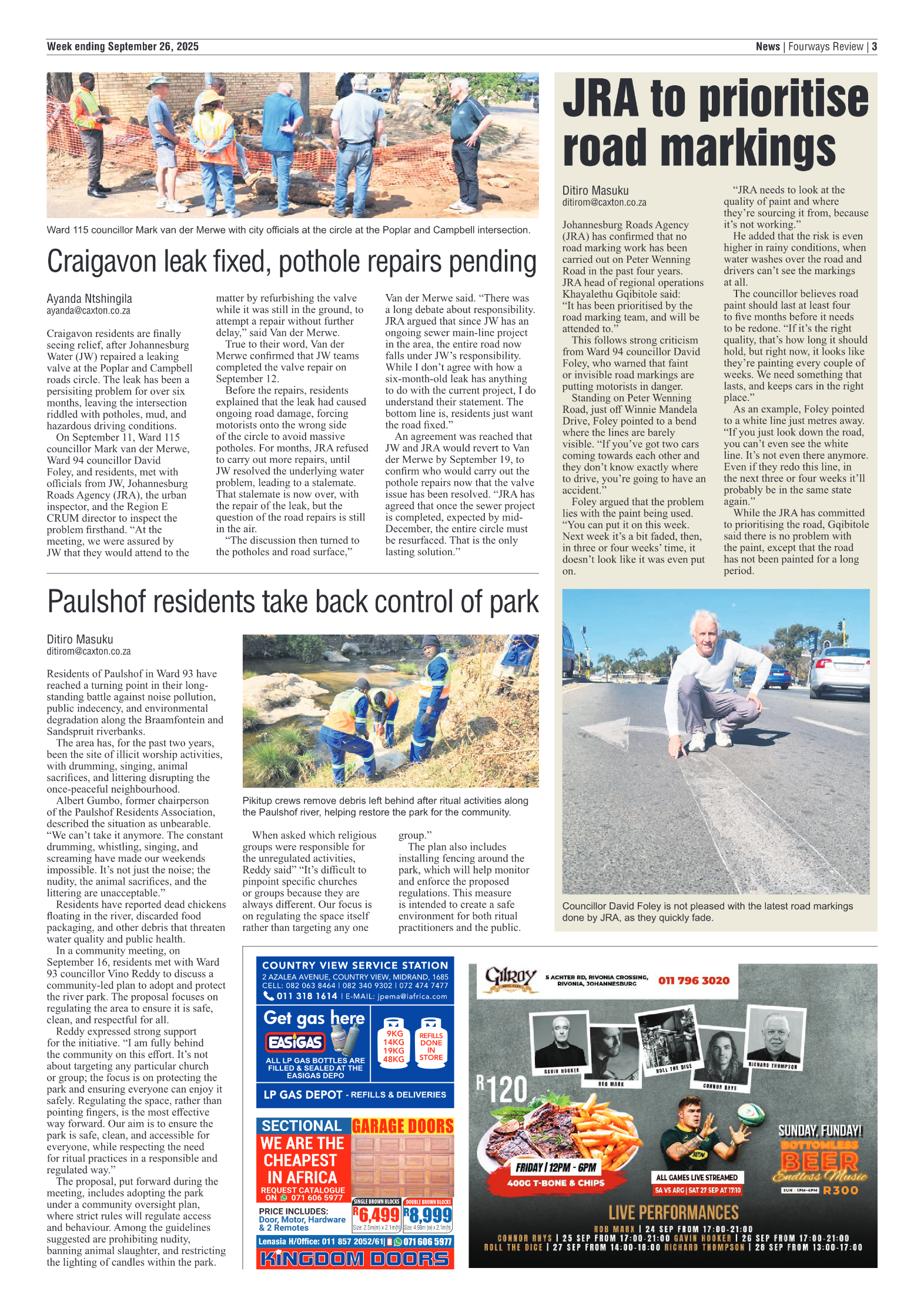 Fourways Review 26 September 2025 page 3