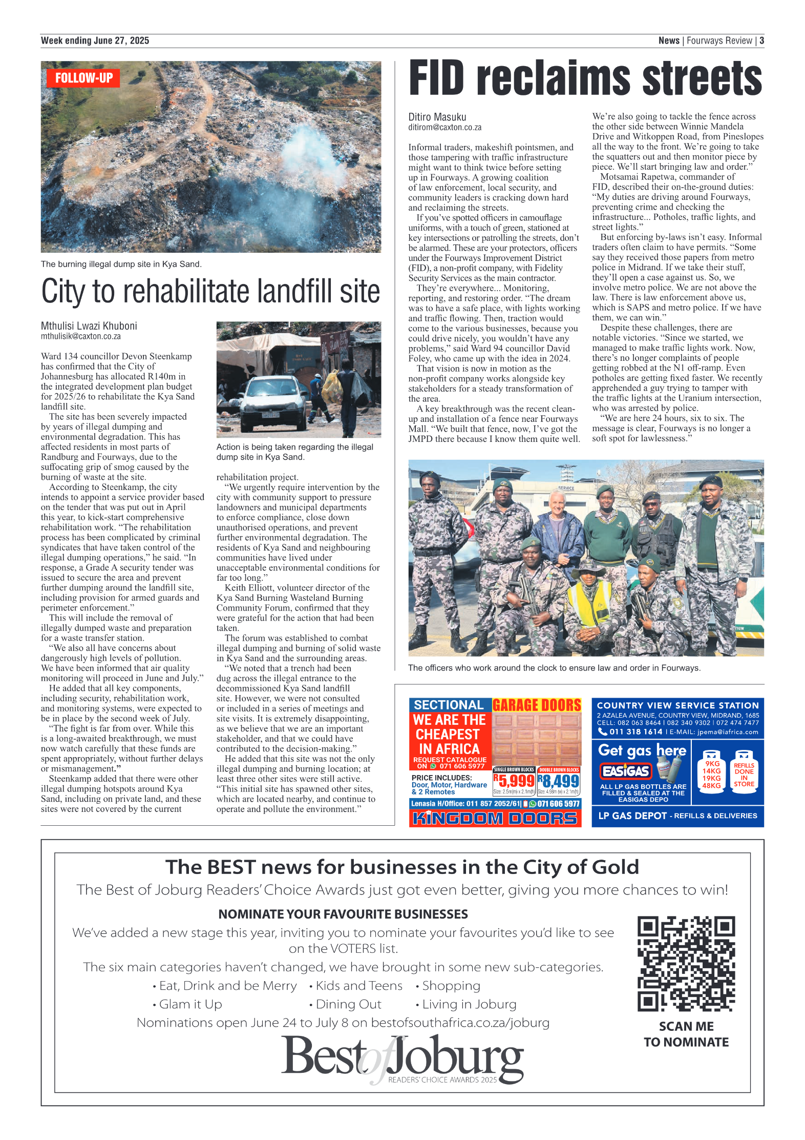 Fourways Review 27 June 2025 page 3