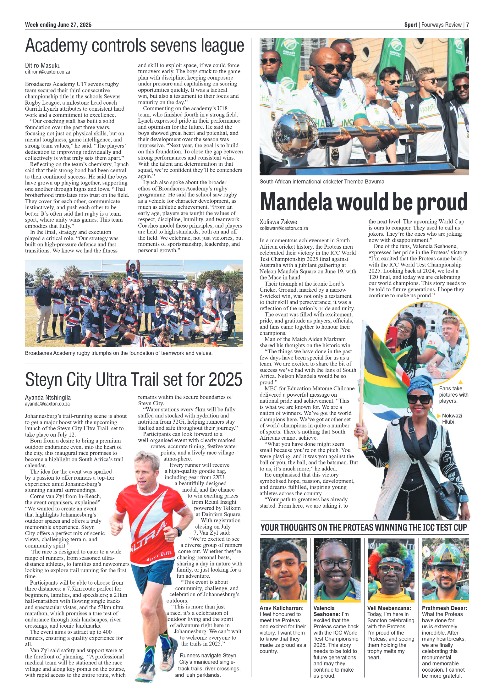 Fourways Review 27 June 2025 page 7