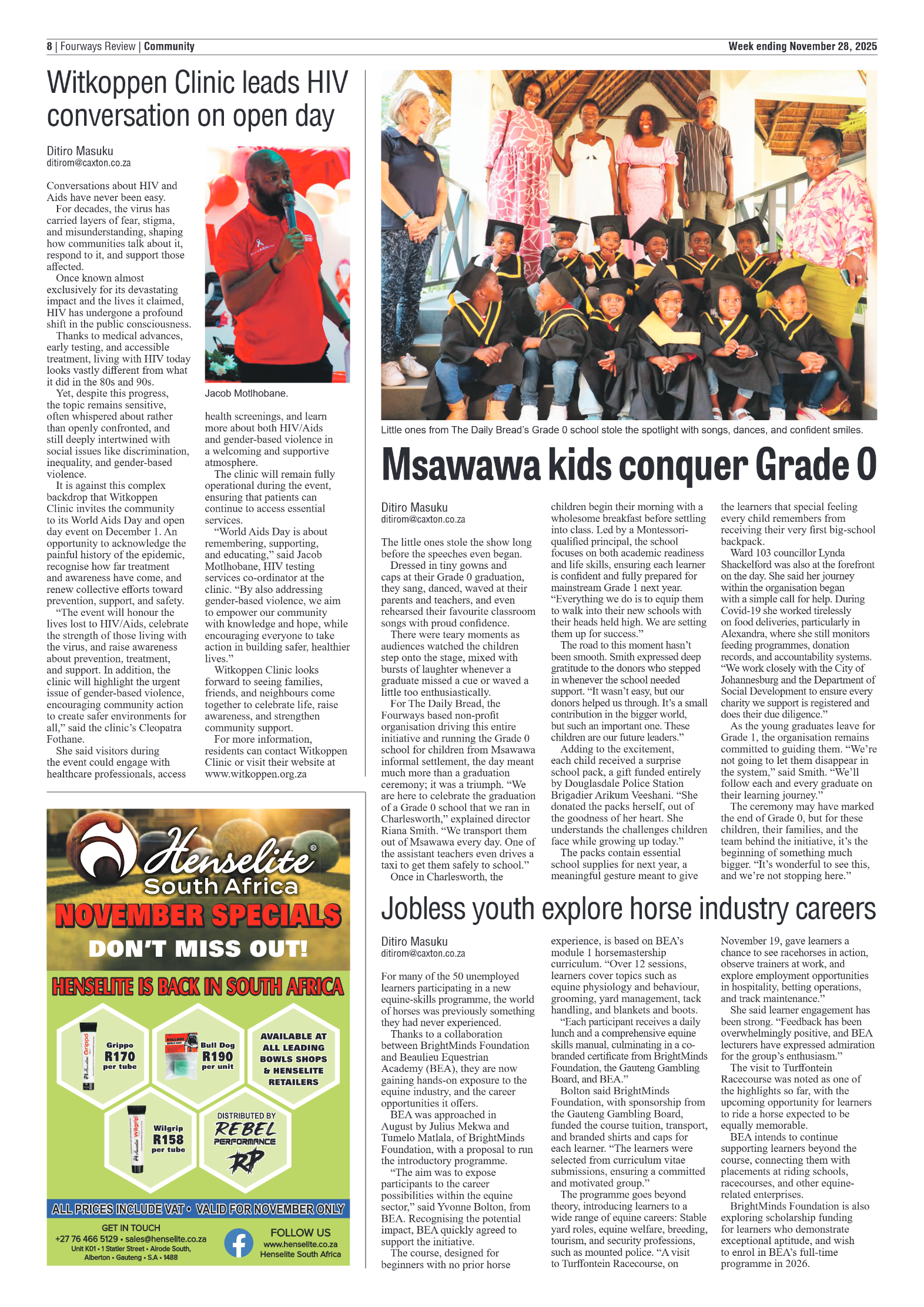 Fourways Review 28 November 2025 page 10